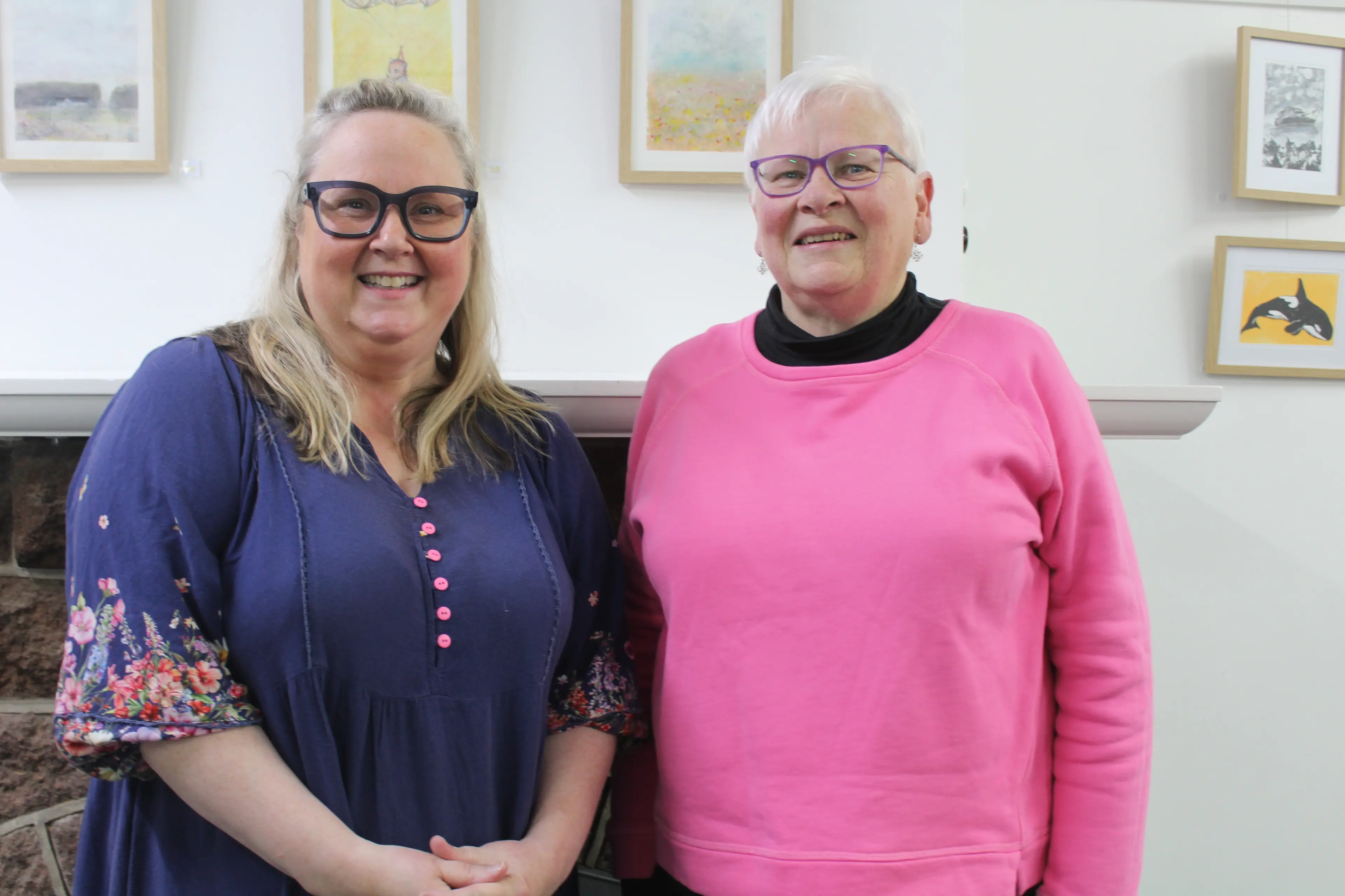 Invercargill Irish Society vice-president Belinda Anderson (left) with secretary and treasurer Mary Rae. Photo: Tayler Mutton