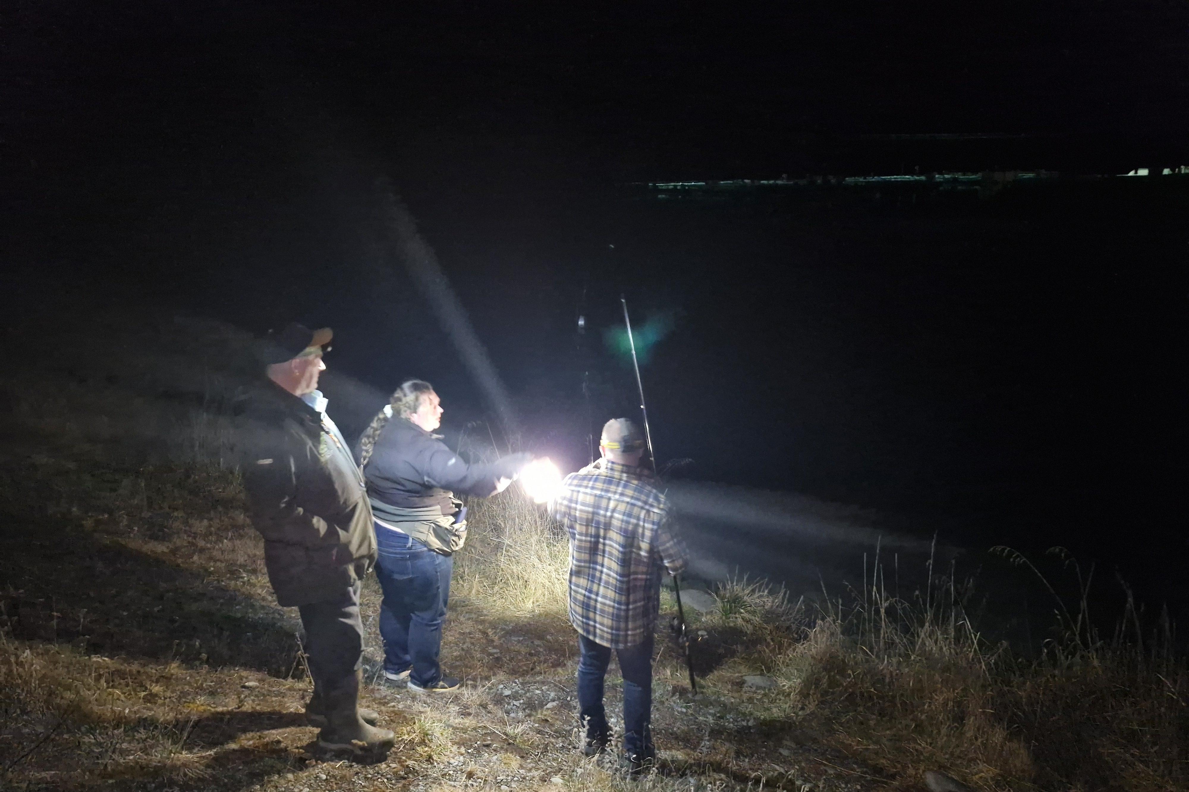 Rangers carry out night-time checks on anglers along Mackenzie hydro canals