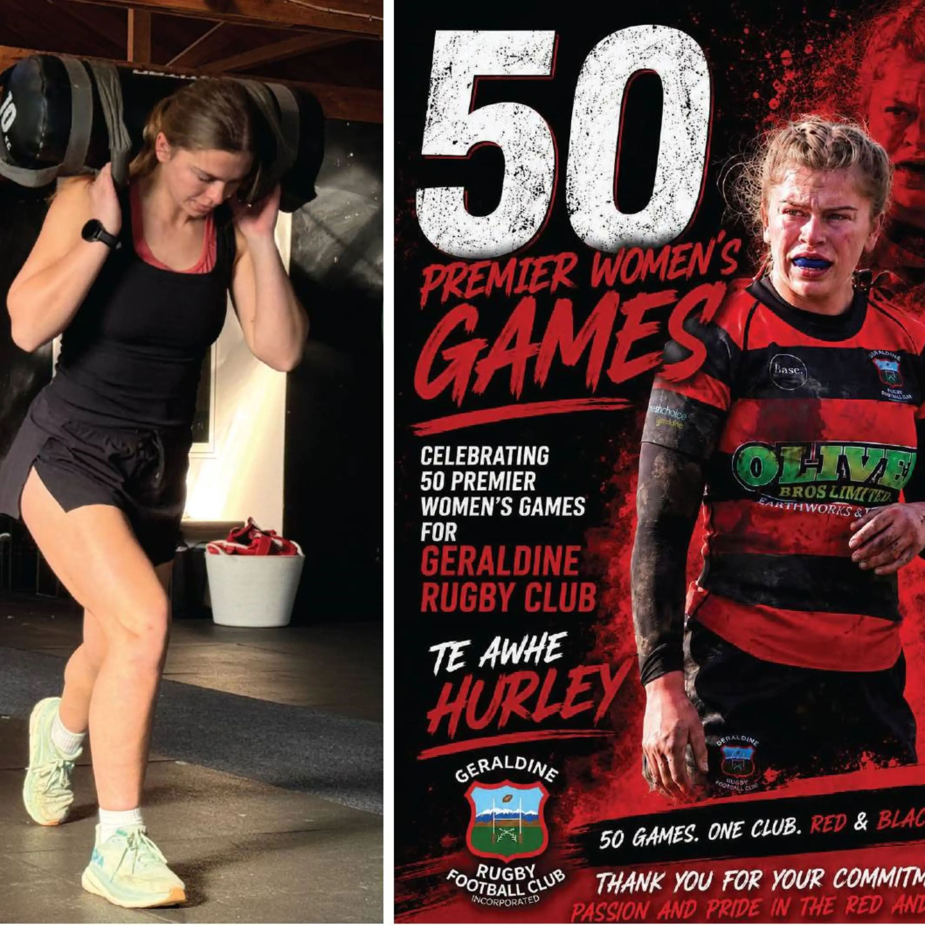 Te Awhe Hurley marks 50 games