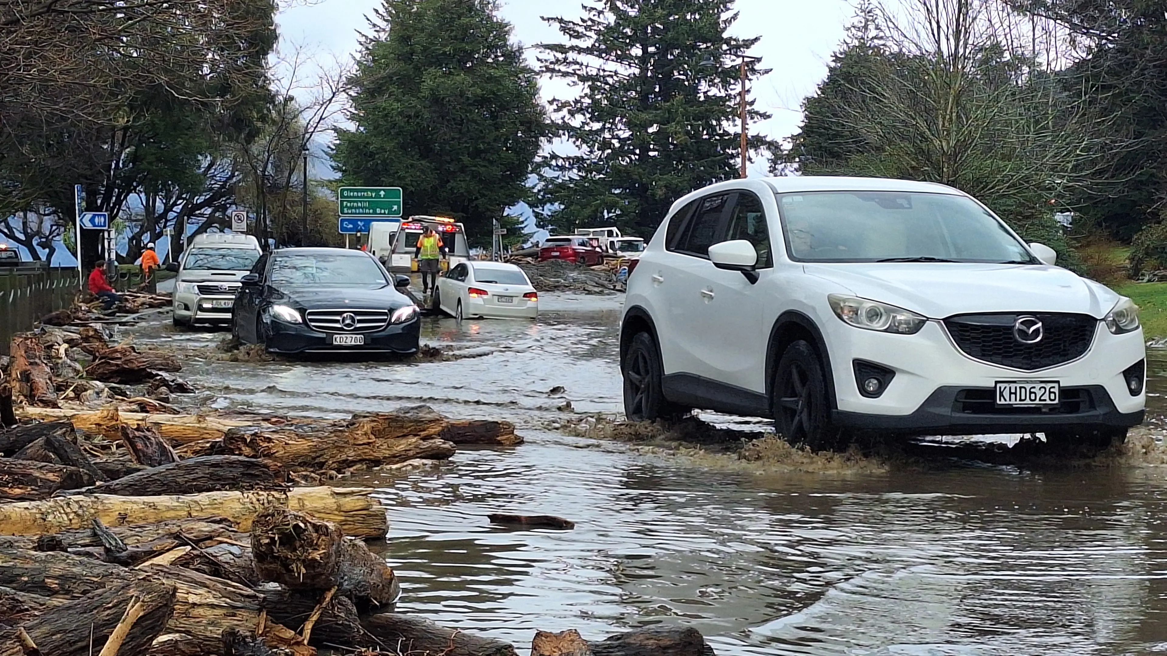 Queenstown resident says floodwater was gushing through property ‘like a river’