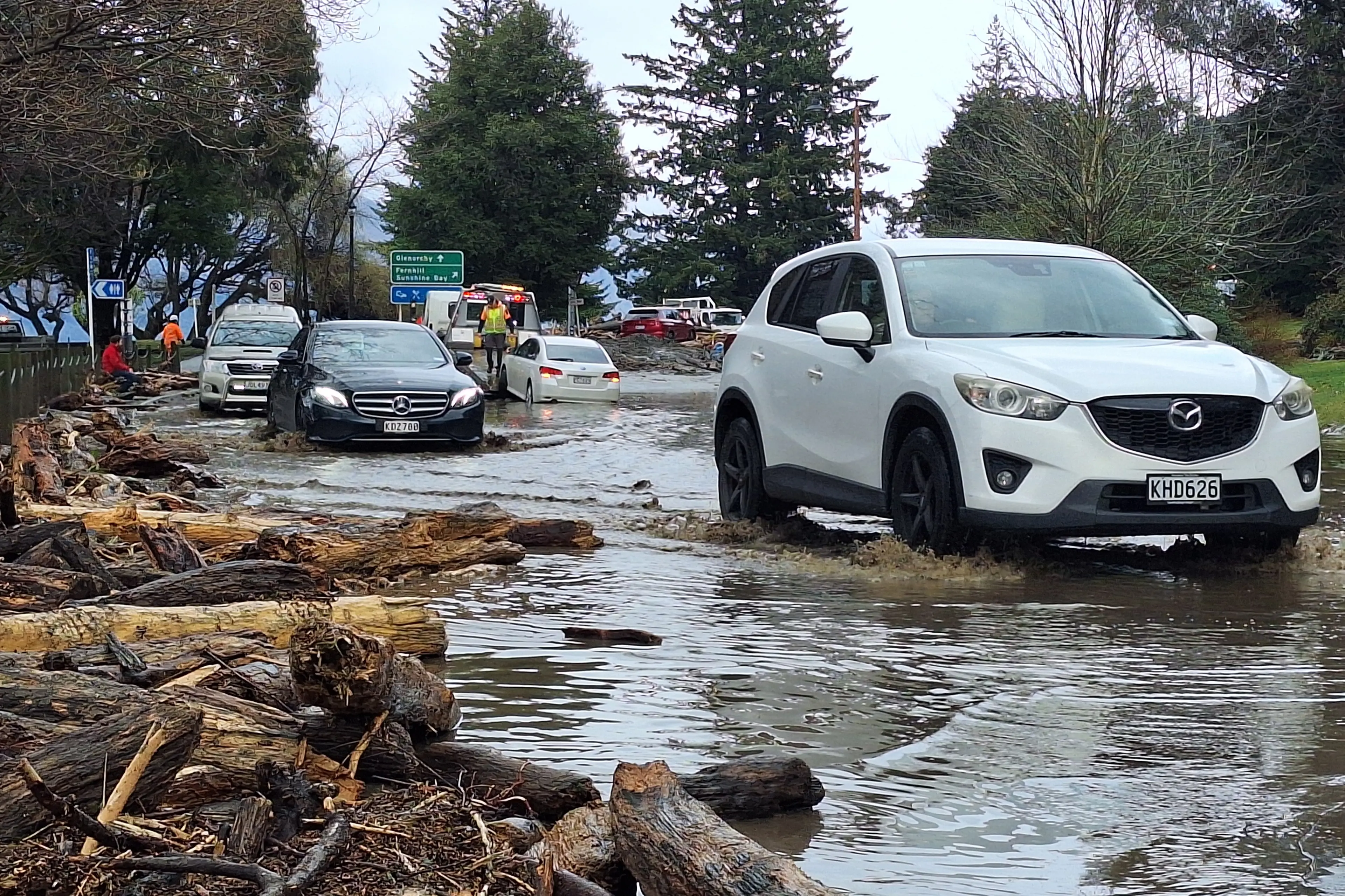 Queenstown resident says floodwater was gushing through property ‘like a river’