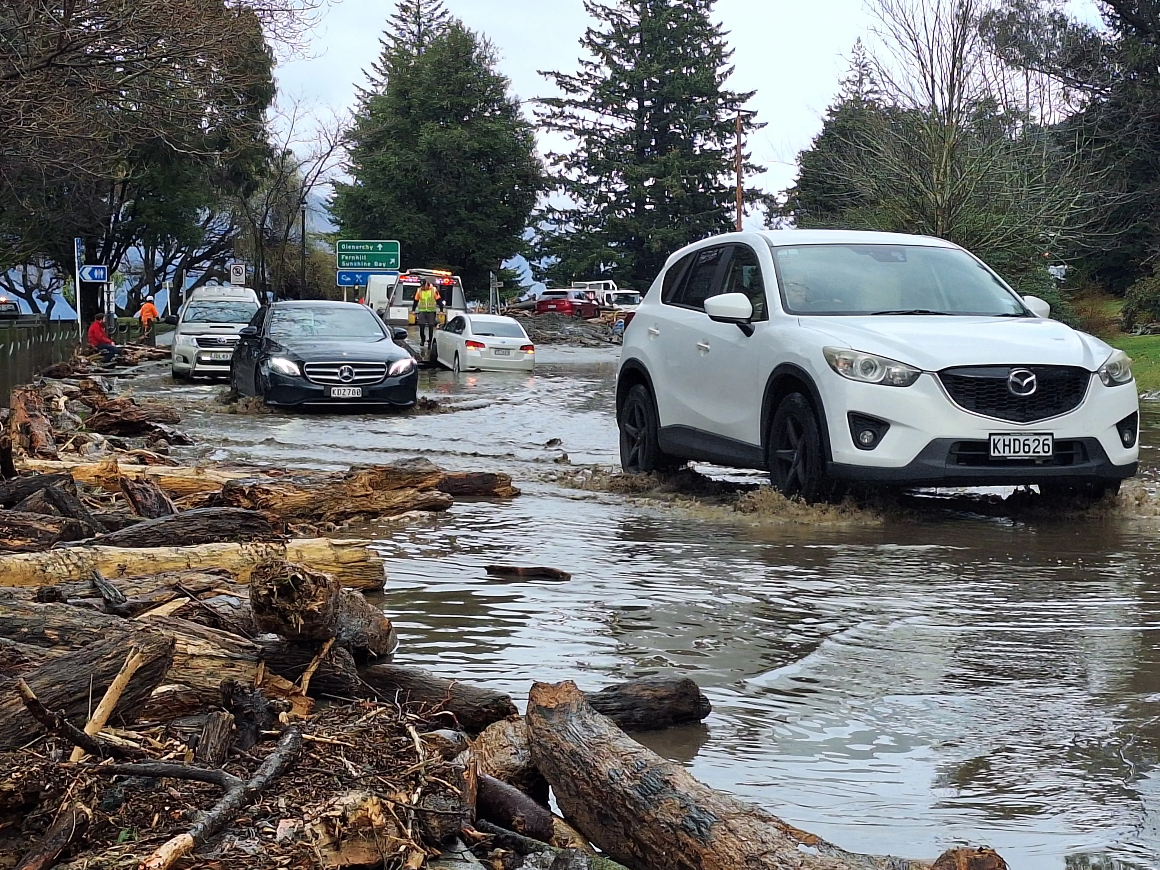 Queenstown resident says floodwater was gushing through property ‘like a river’