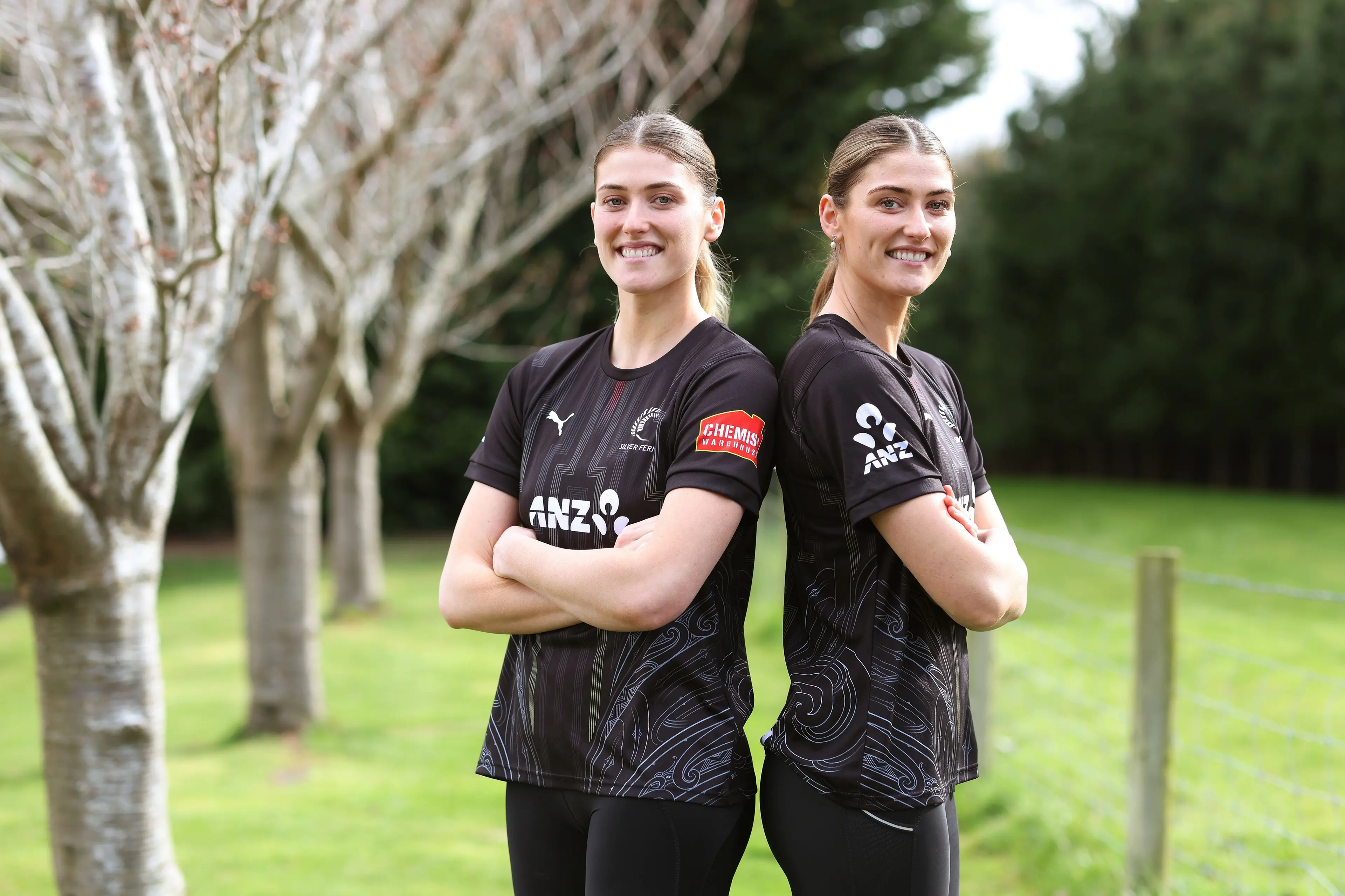 Silver Fern twins Kate (left) and Georgia Heffernan are disappointed about the uncertainty for netball in New Zealand. Photo: Michael Bradley Photography