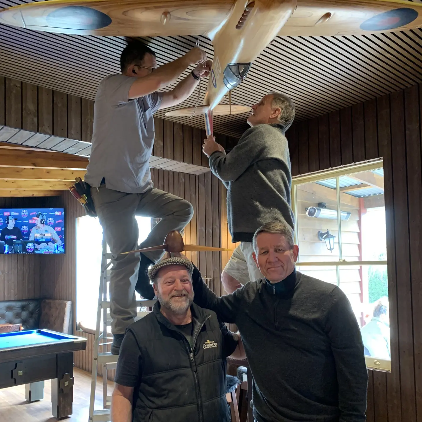Pub new home for replica Spitfire