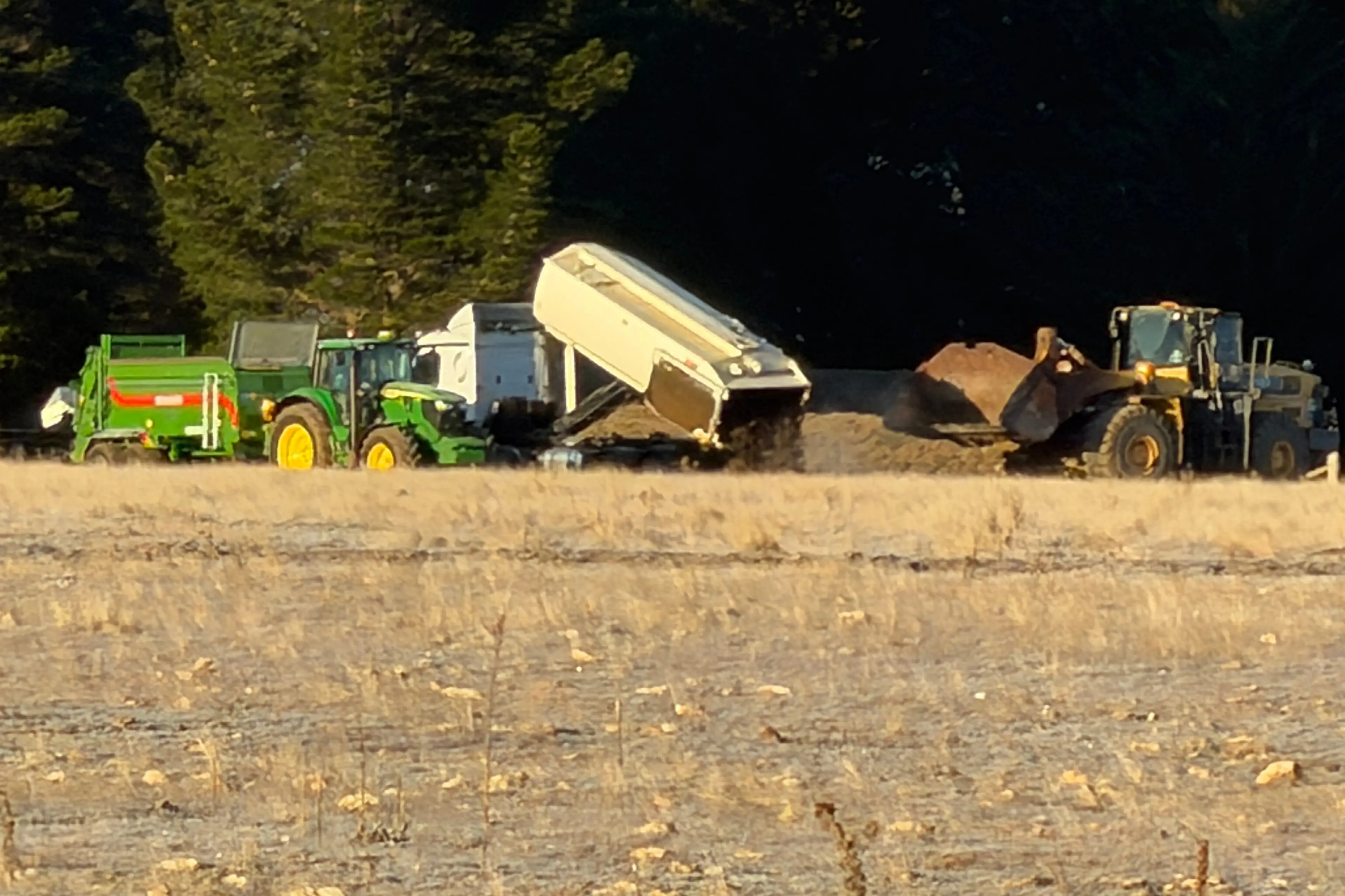 Waste is discharged to land in Lauder, Central Otago. Photo: Supplied