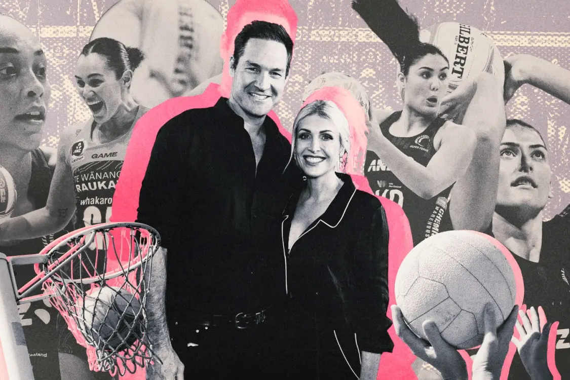 Business mogul Anna Mowbray and her husband, former All Black Ali Williams, have offered Netball NZ a lifeline for the domestic league. Photo: RNZ