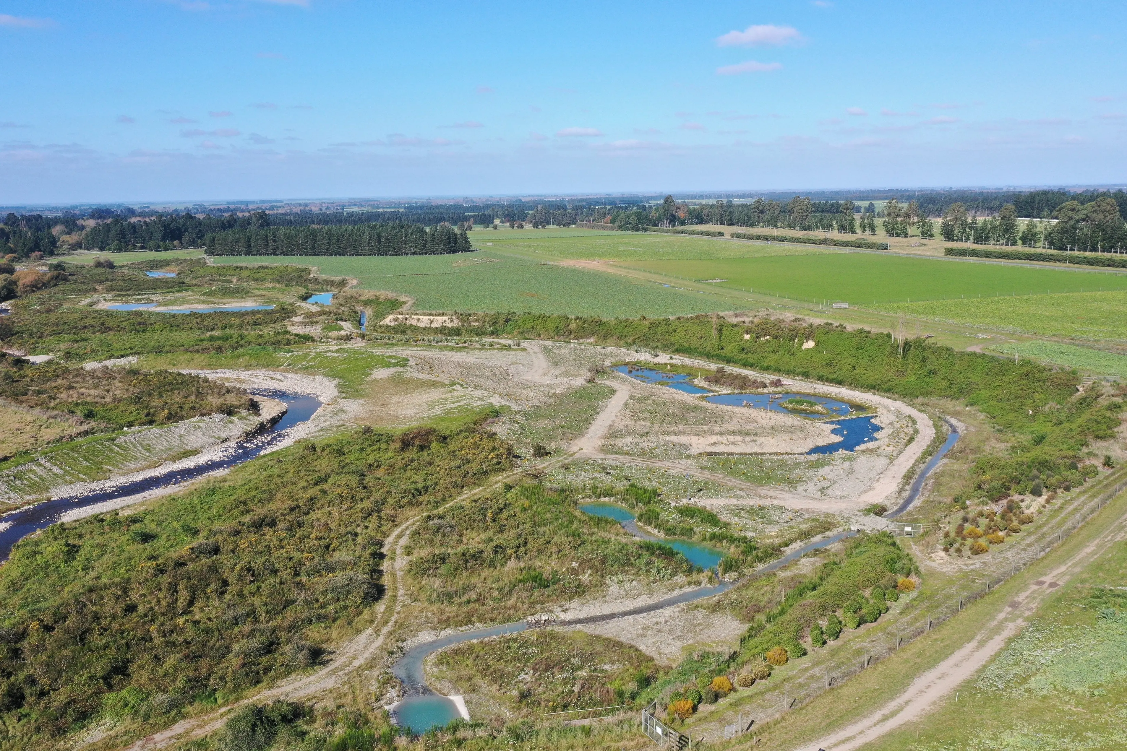 A near river recharge site at the Hinds River. Photo: Supplied