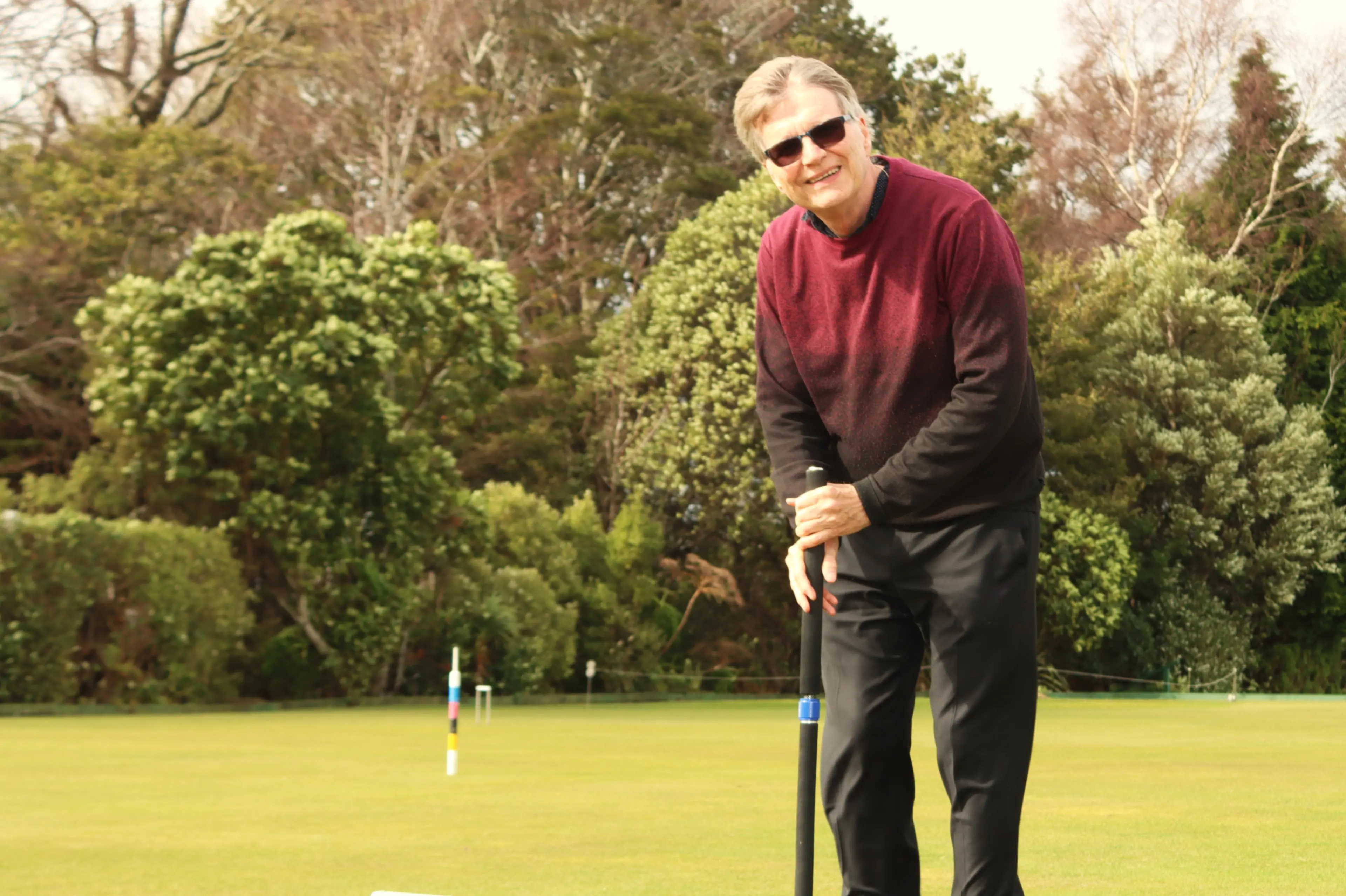 Punga Croquet Club captain Anthony Ritchie is keen to encourage newcomers to give the sport a go. Photo: Sam Henderson