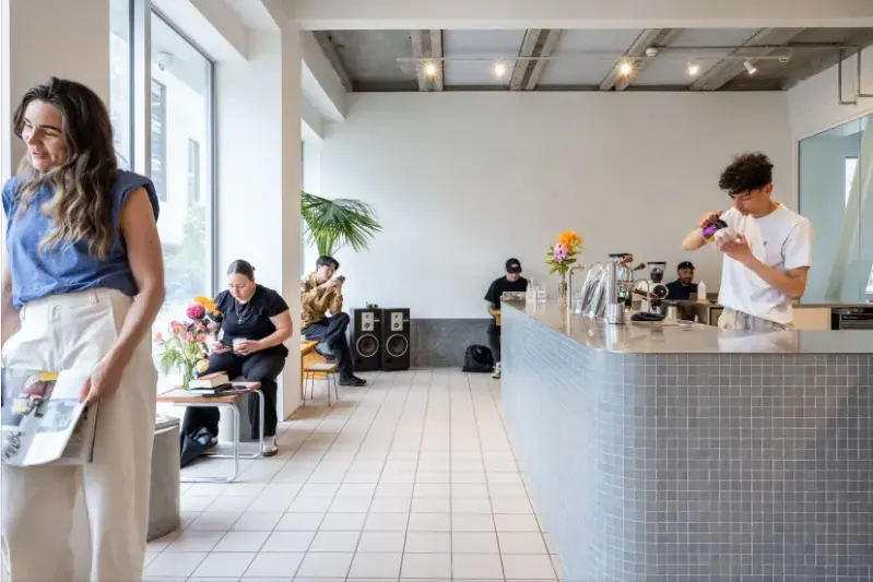 <p>Rook Cafe co-owner, Kyle Cabangun, makes the coffee. Photo: Supplied </p>\\n