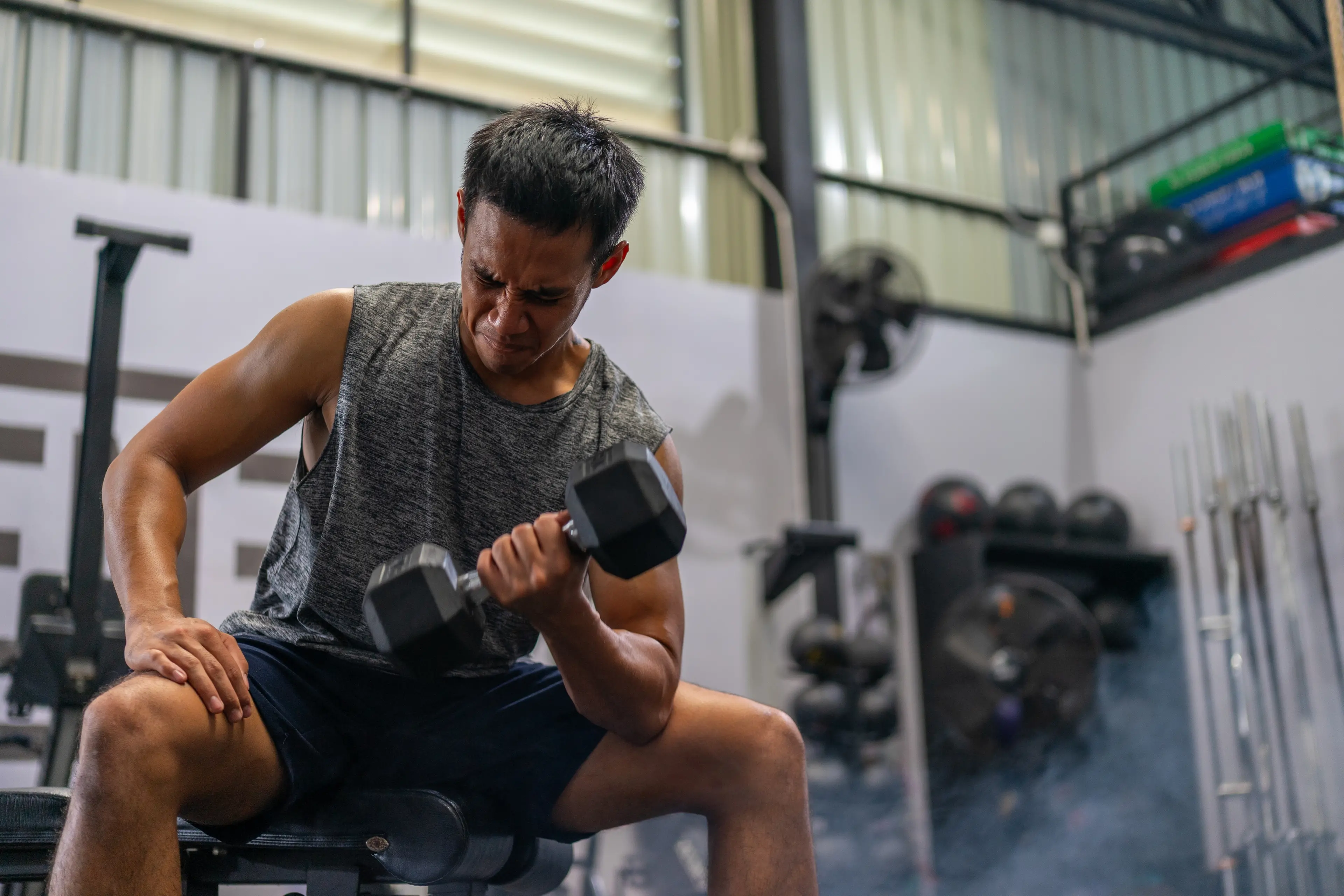 The effects of training to failure depend partly on the weight and the exercise. Photo: Getty Images