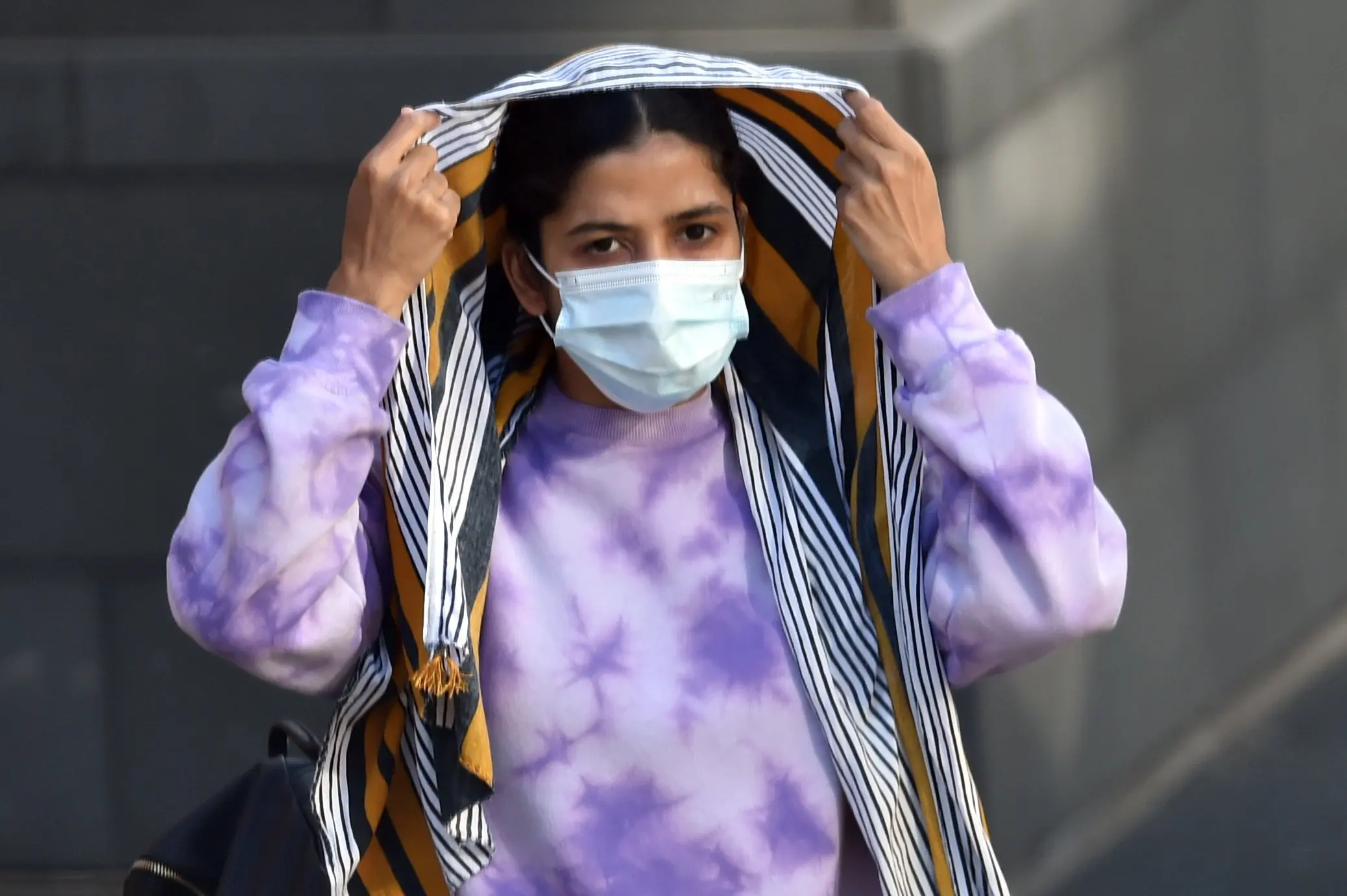 Gurpreet Kaur outside the Dunedin High Court.