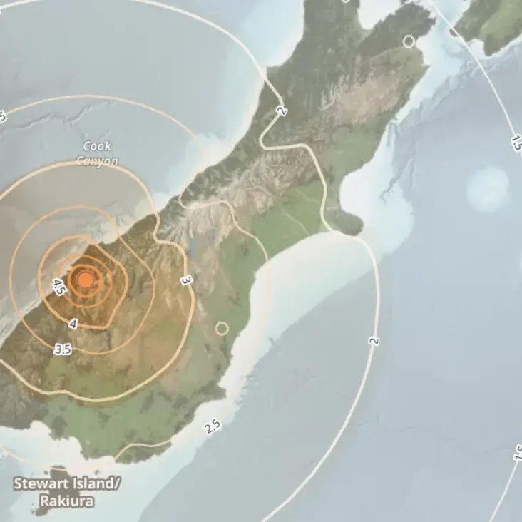Moderate quakes near Milford Sound rattle South