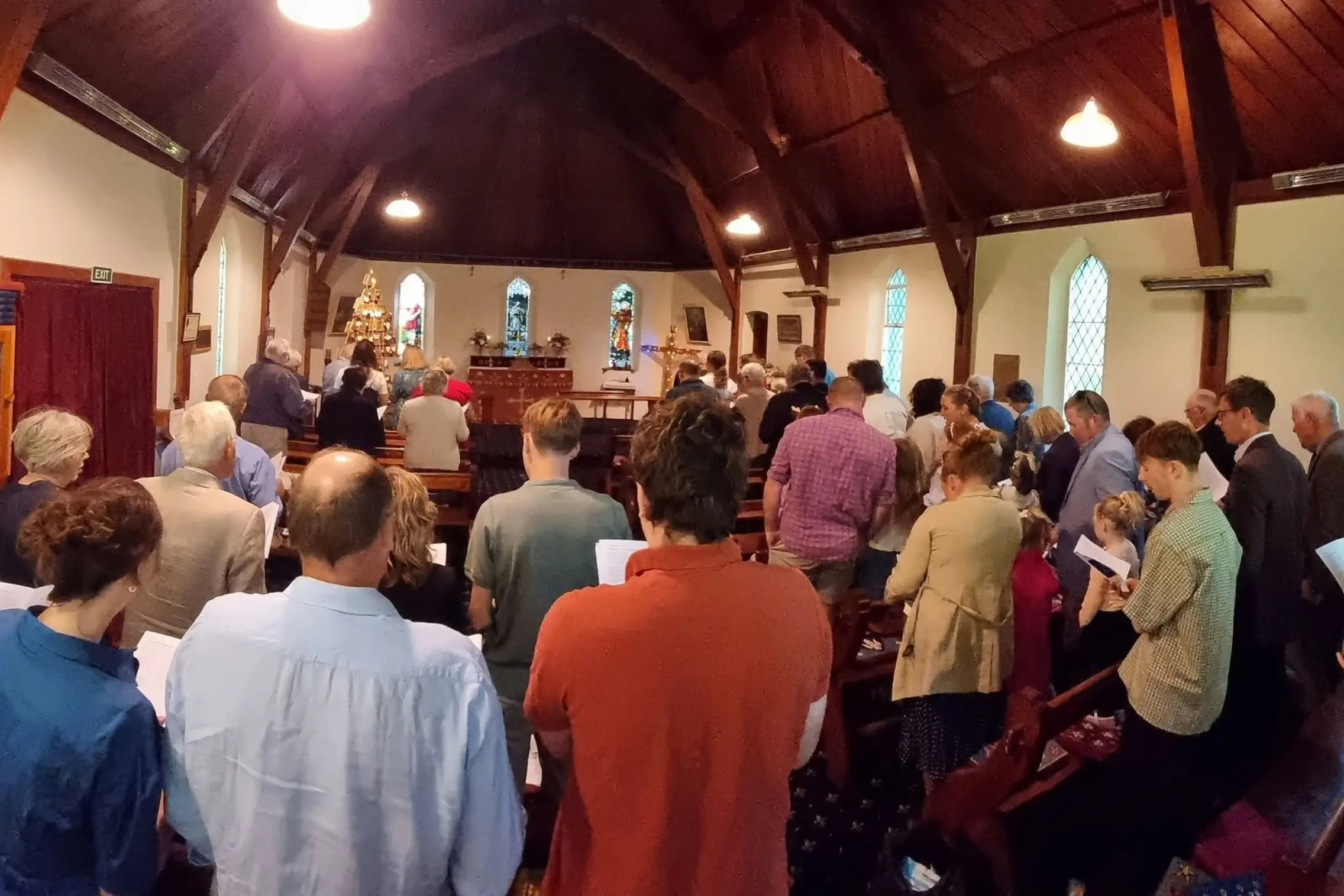 A worship service at St John\\'s Anglican Church at Barhill. Mid Canterbury Anglican Facebook page