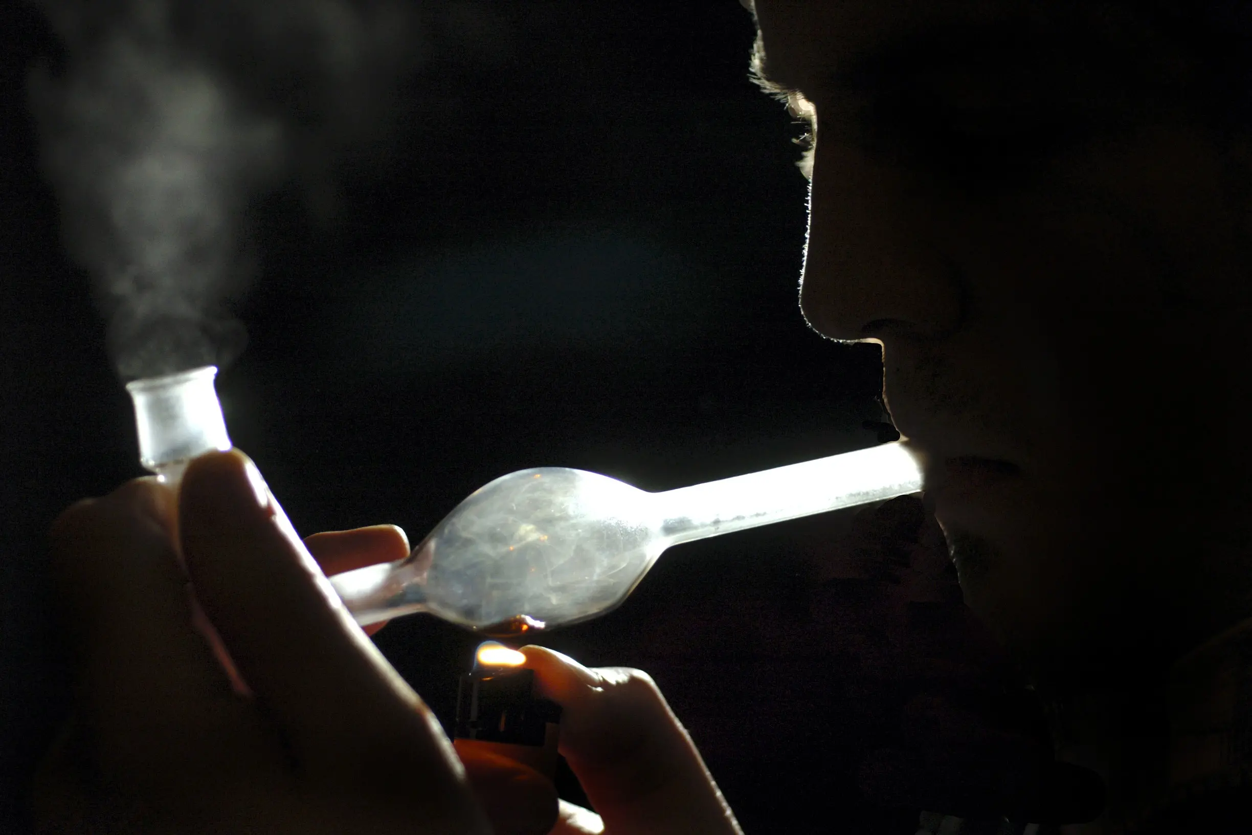 Testing for methamphetamine, and sparking hysteria. Photo, Otago Daily Times.