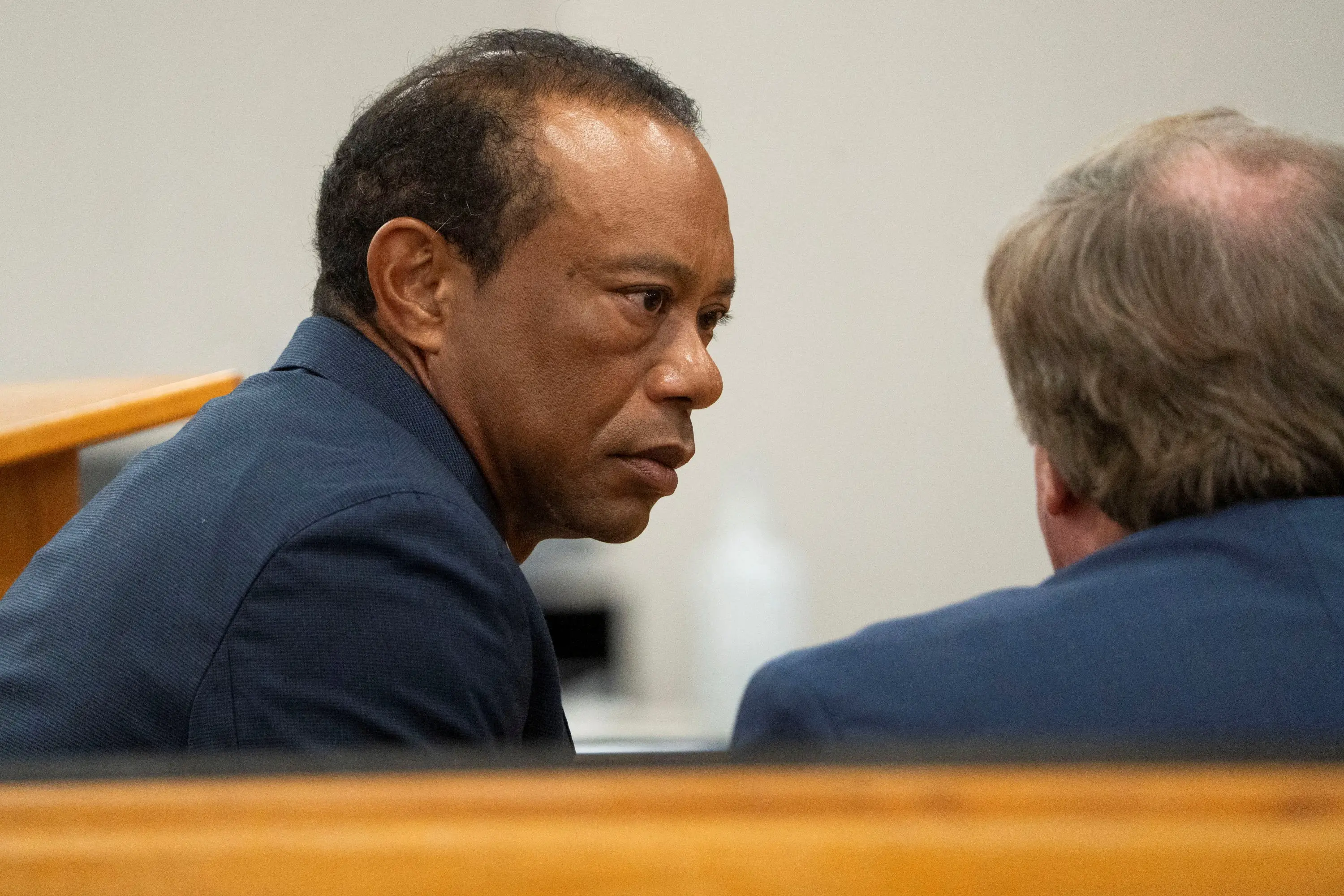 Tiger Woods appears for a plea hearing at the Martin County Courthouse in Stuart, Florida. Photo: Reuters