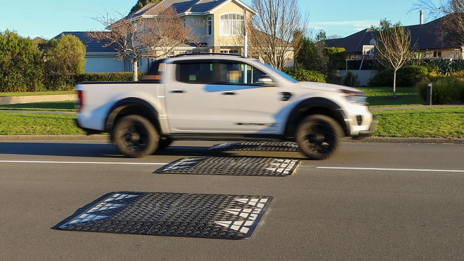Most vehicles stuck to the limit before speed hump trial started