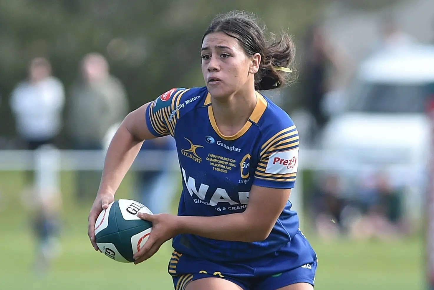 Charlotte Va\\'afusuaga will line up at centre for the Otago Spirit today. Photo: Gregor Richardson