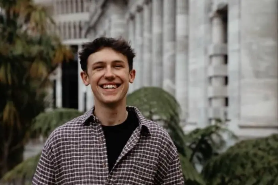Ethan Reille wants young people to imagine a New Zealand where every young person turns up to vote. Photo: Supplied
