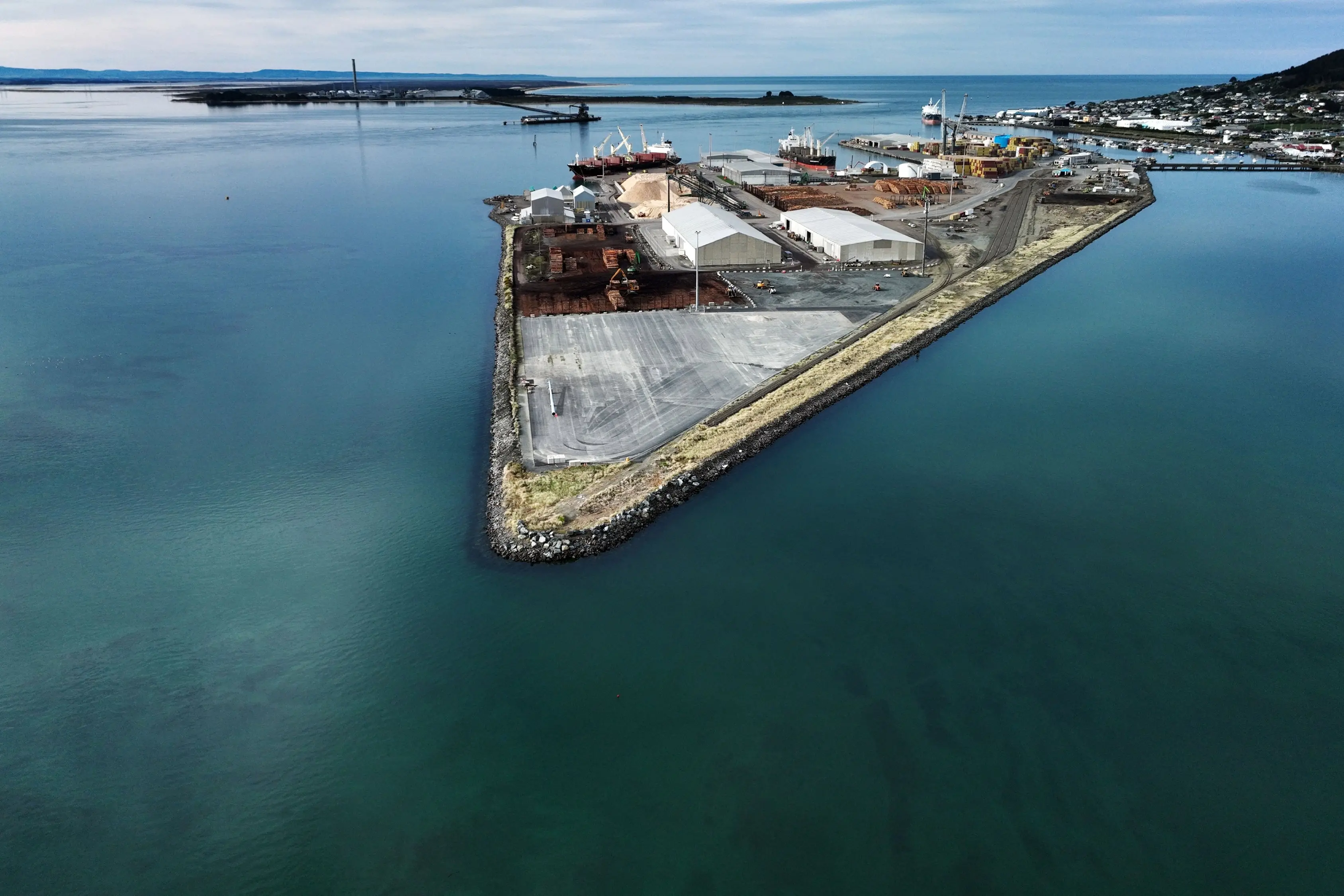 South Port, Bluff, is the country\\'s southernmost commercial deepwater port. Credit: Supplied