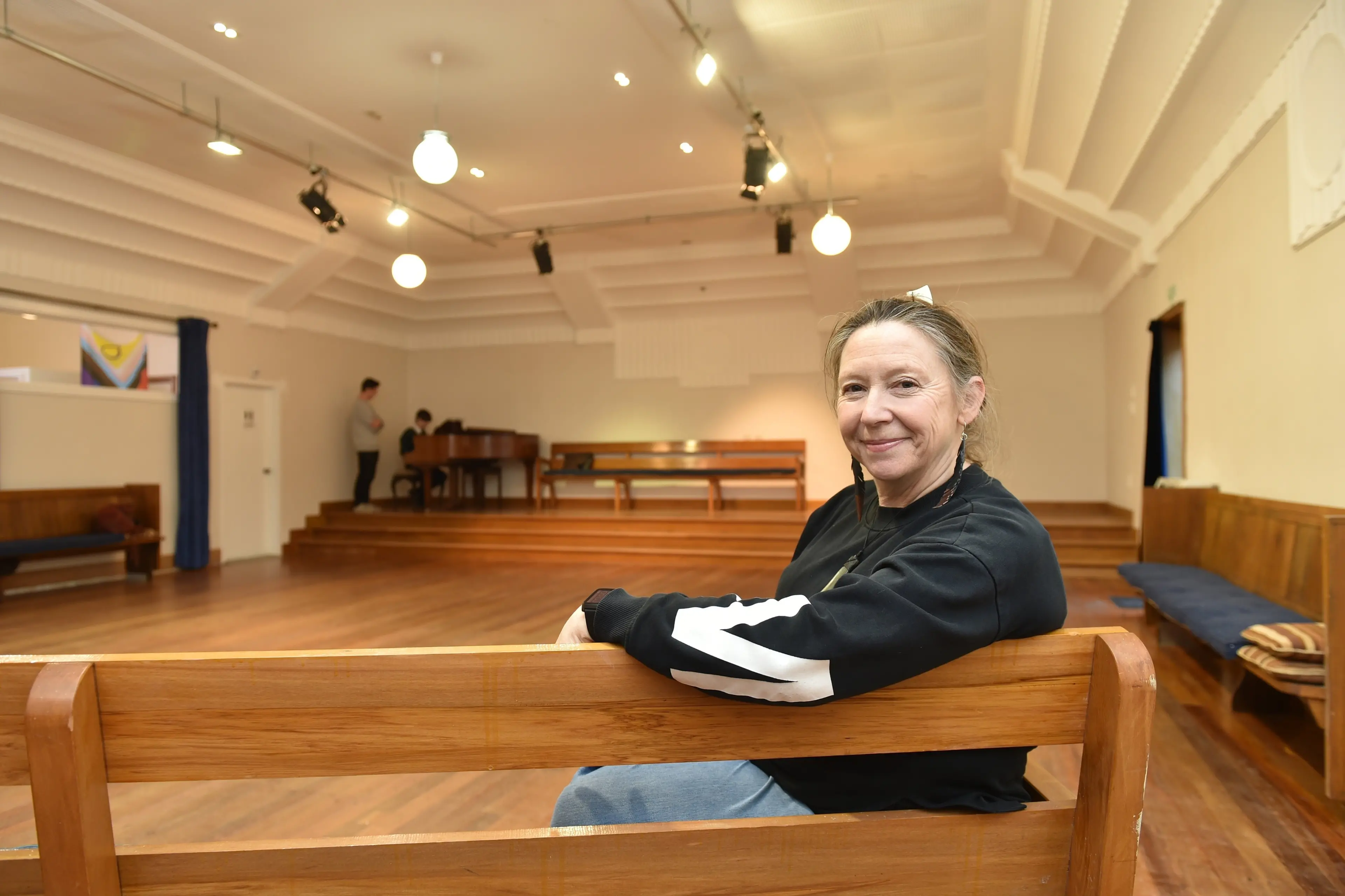 Dunedin playwright Cindy Diver has bought a former Masonic lodge at 9 Shore St, Andersons Bay, and plans to transform it into a performing arts studio. Photo: Gregor Richardson