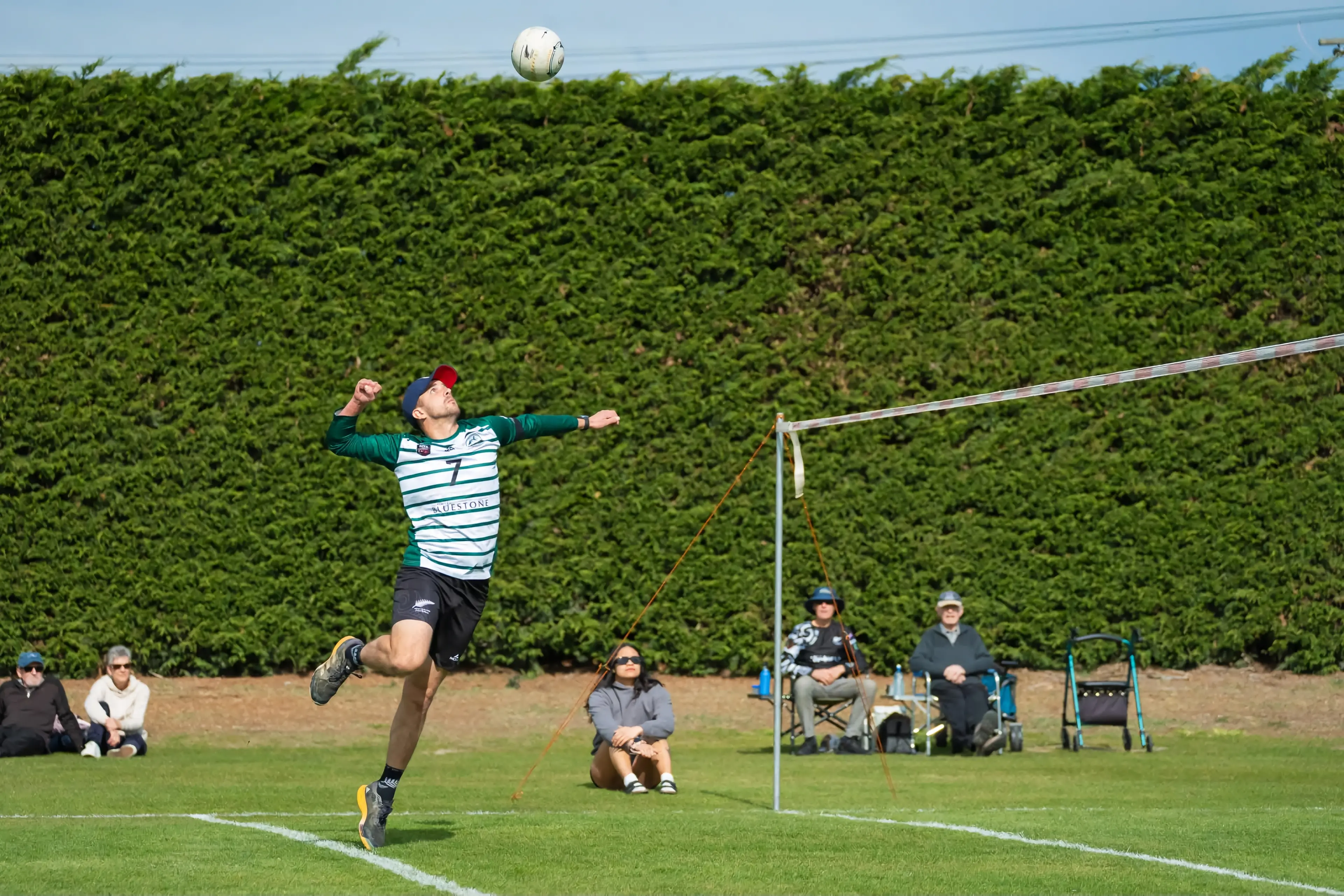 Aoraki premier men\\'s captain Samuel Kempf lines up a strike. Photo: Jan Kuepper