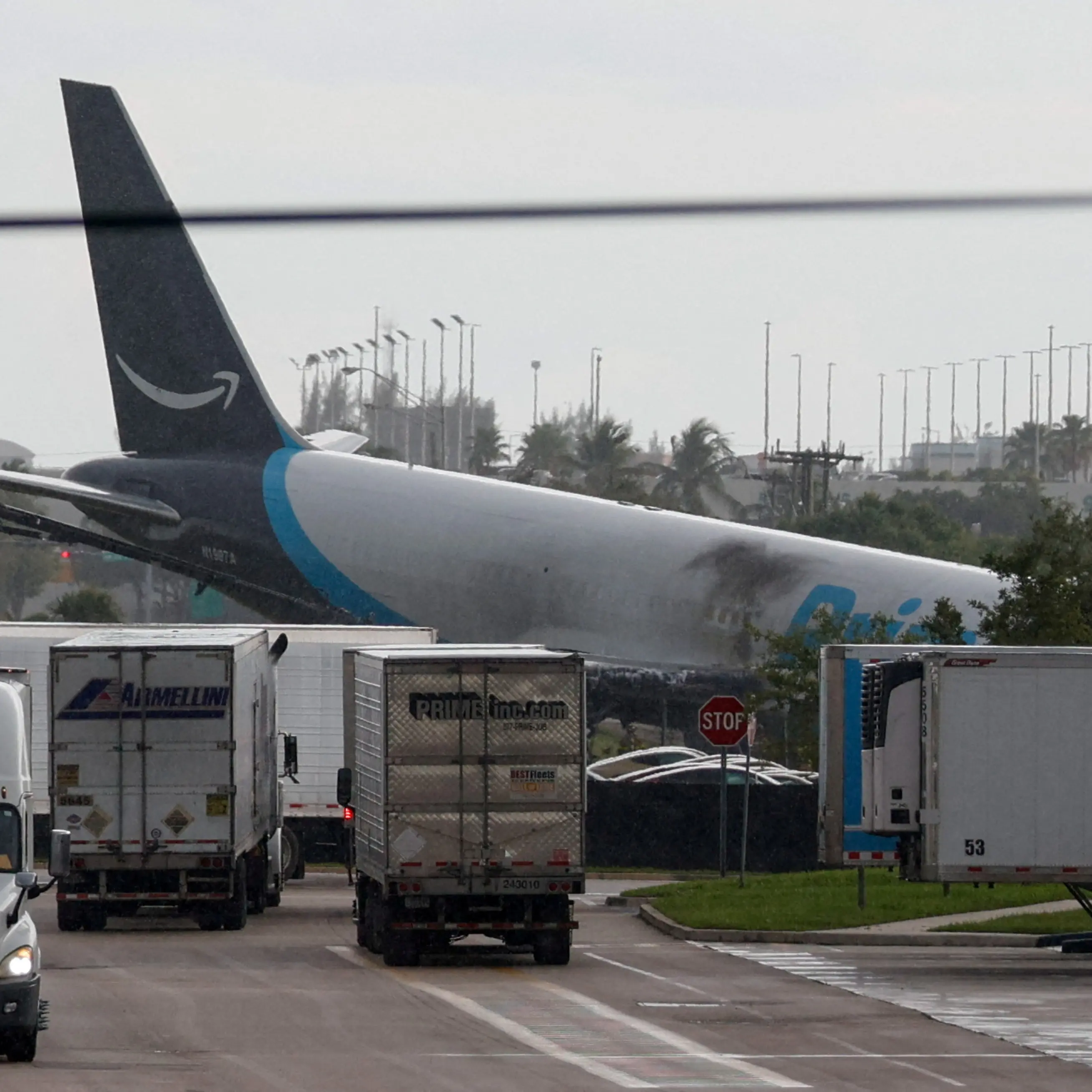 At least five killed in Amazon cargo plane crash in Miami