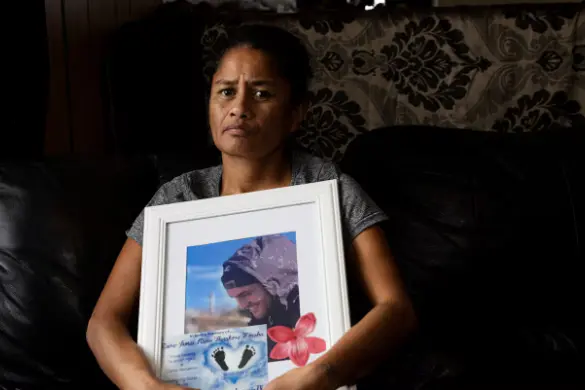 <p>Jules Hana, mother of Kaoss Price, at her home in Bell Block, New Plymouth. Photo:&nbsp;Mike Scott</p>\\n