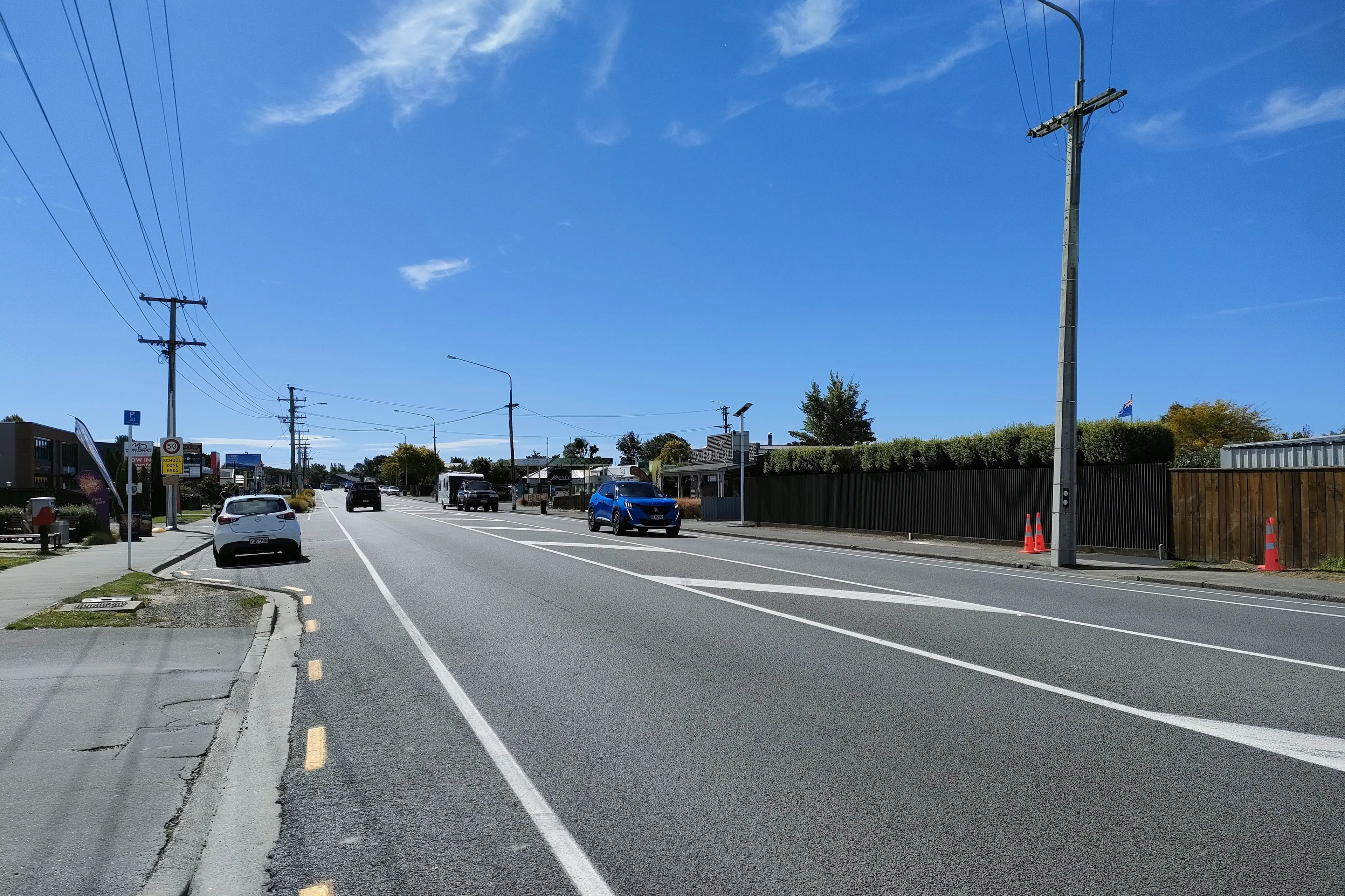 Local road . . . Woodend\\u2019s Main North Road will divert from being State Highway 1 to a local road once the Woodend Bypass is in use, meaning locals reimagine what their main street might look like. Photo: File