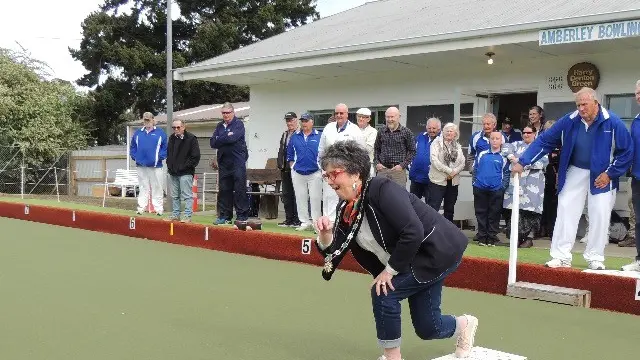 Synthetic green open at Amberley Bowling Club