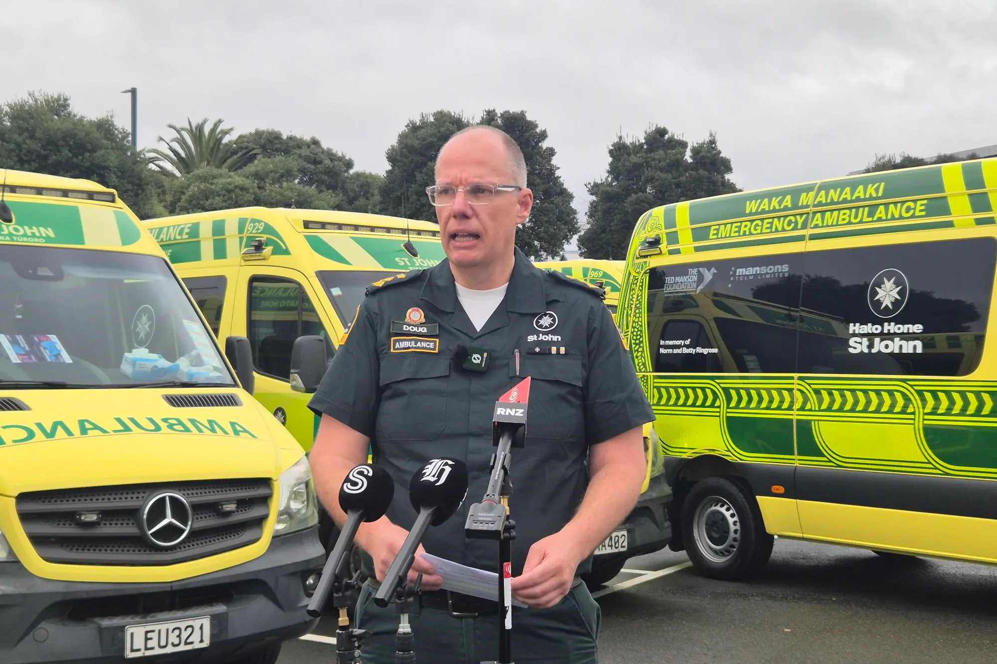 Hato Hone St John director of ambulance operations Doug Gallagher. Photo: RNZ