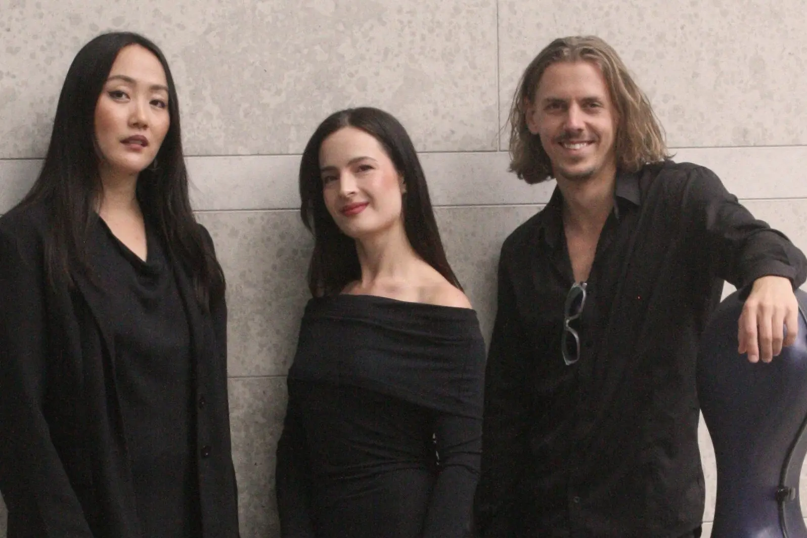 Chamber music ensemble NZTrio, (from left) Somi Kim (piano), Amalia Hall (violin), and Matthias Balzat (cello) has added two extra players for its New Zealand tour this month. Photo: Supplied