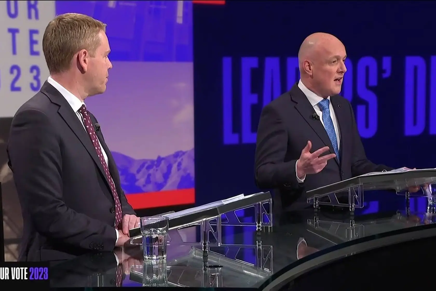 Chris v Christopher, take two: prepare to be underwhelmed. Photo: TVNZ