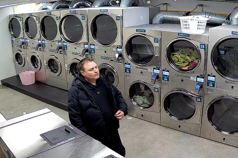 Man sought in relation to laundromat incident