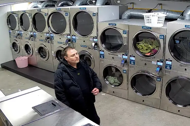 Police believe this man may be able to assist with their investigation into an incident inside the City Laundromat in Papanui. Photo: Police