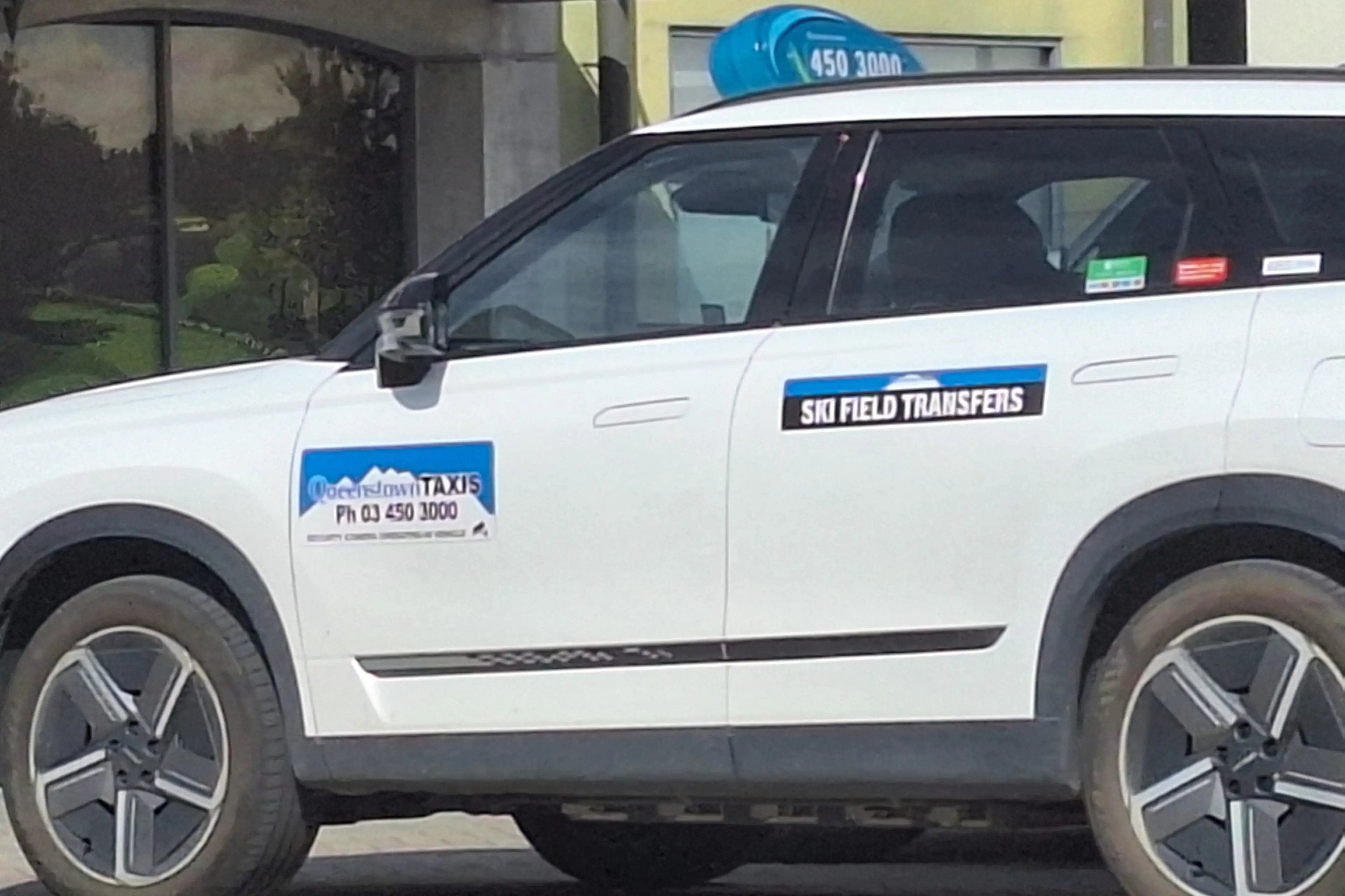 Not cheap: A Queenstown Taxis cab.