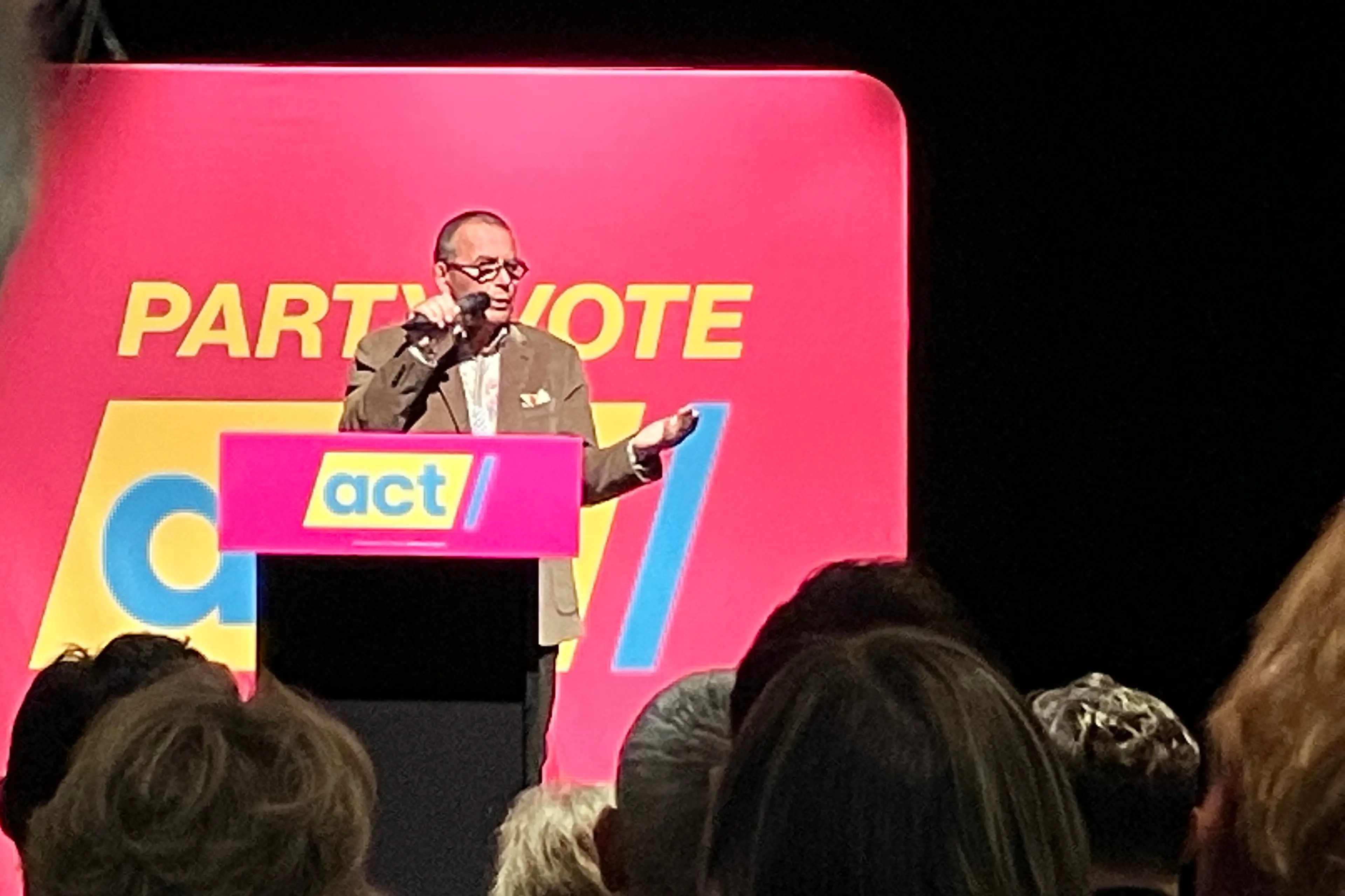 \\'You need a plan\\': Act Party list candidate, and former broadcaster, Paul Henry speaks at the Queenstown Memorial Centre on Tuesday night. Photo: Tracey Roxburgh