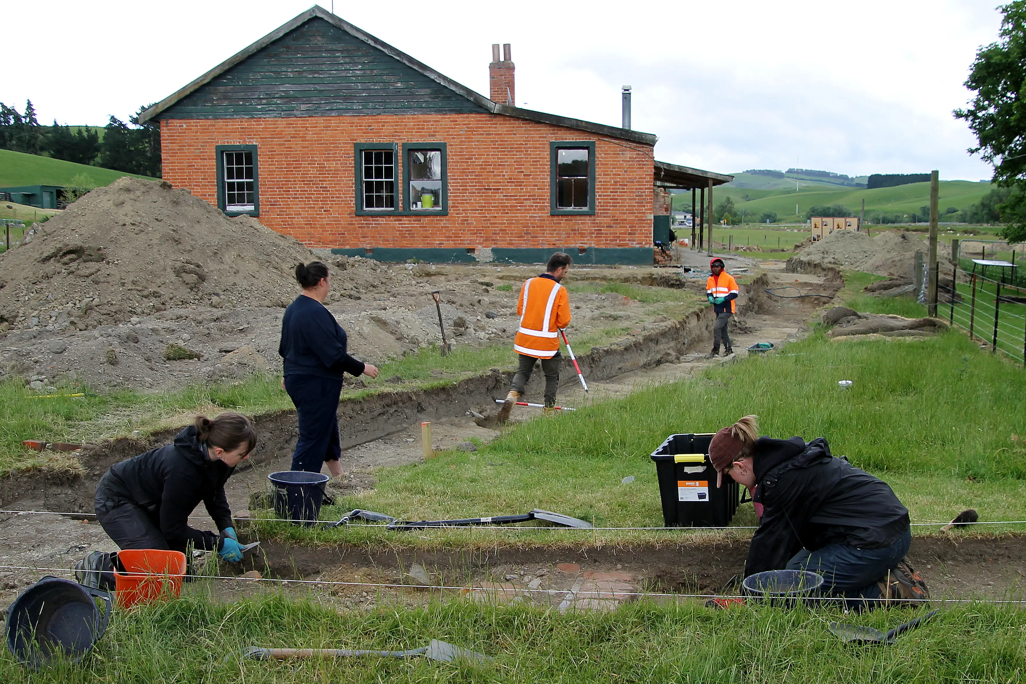 The Lawrence Chinese Camp, here shown under University of Otago archaeological excavation during 2024, has received a further $50,000 towards restoration. Photo: Nick Brook