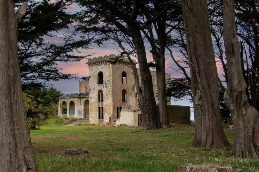 The ruins of Cargill\\'s Castle, high above Dunedin. Photo: Supplied