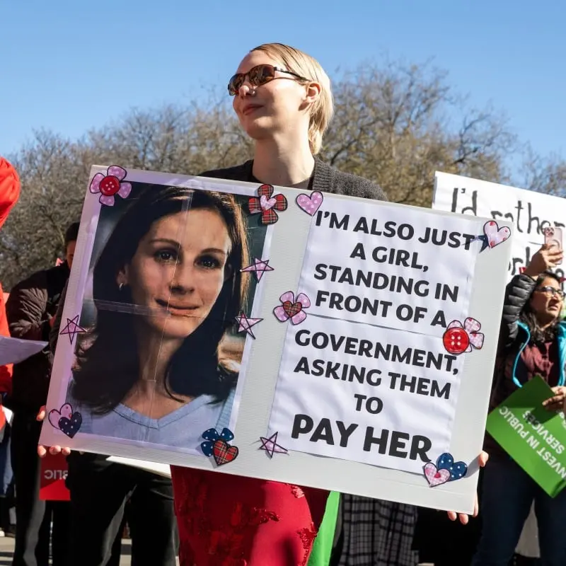 ‘We just need a raise’: Thousands of public servants join picket lines