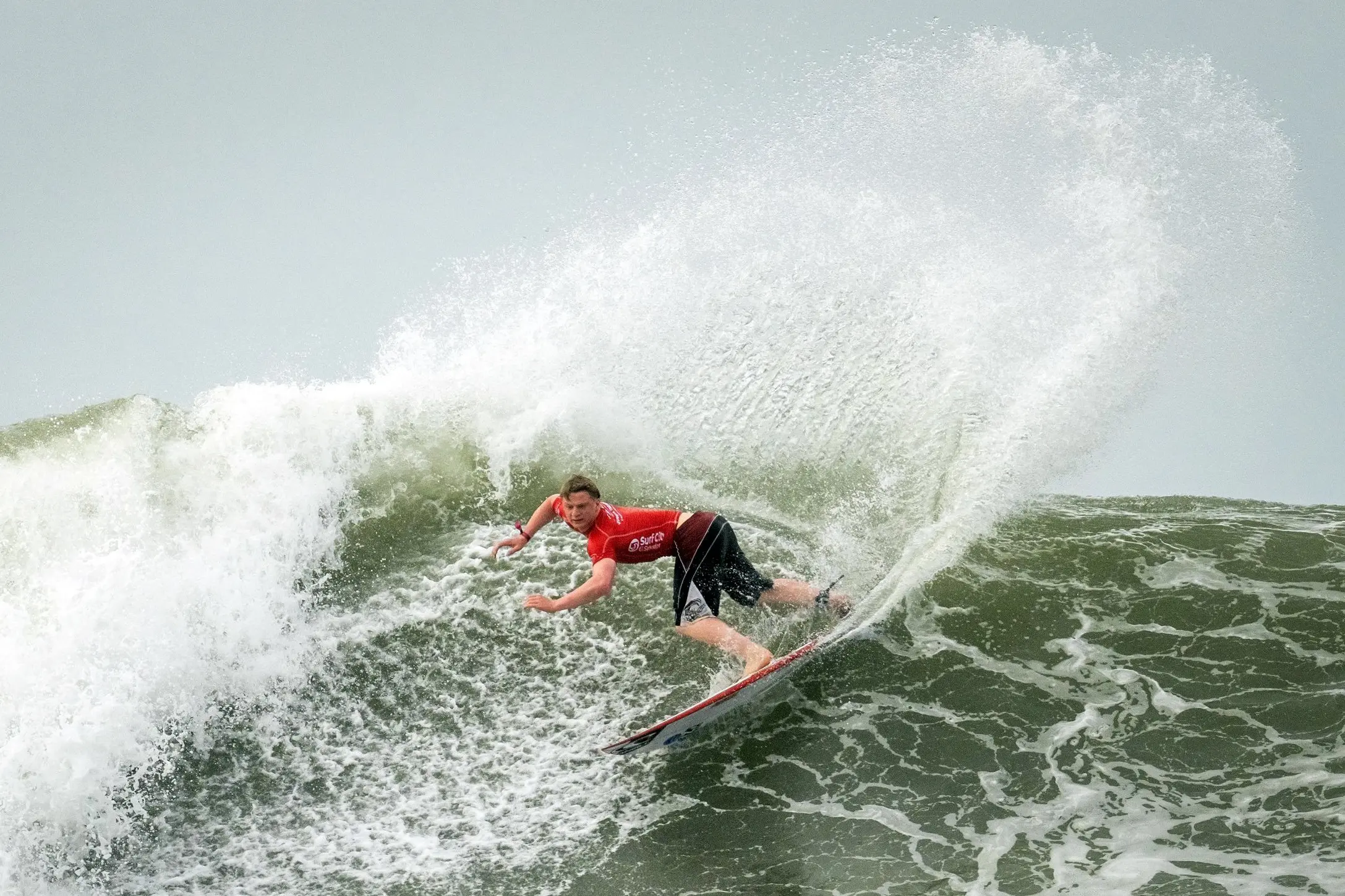 Dunedin surfer Alexis Owen in action during the world junior surfing championships in El Salvador. Photo: Sean Evans/ISA