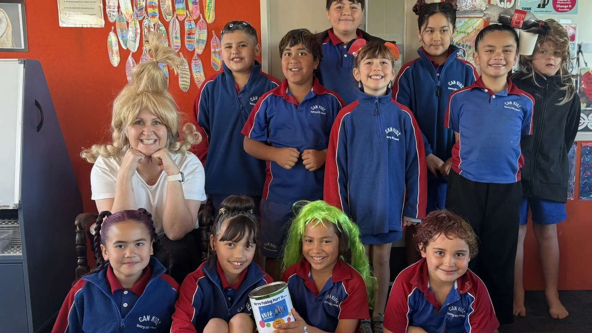 New Zealand schools celebrate Wig Wednesday to support kids with cancer
