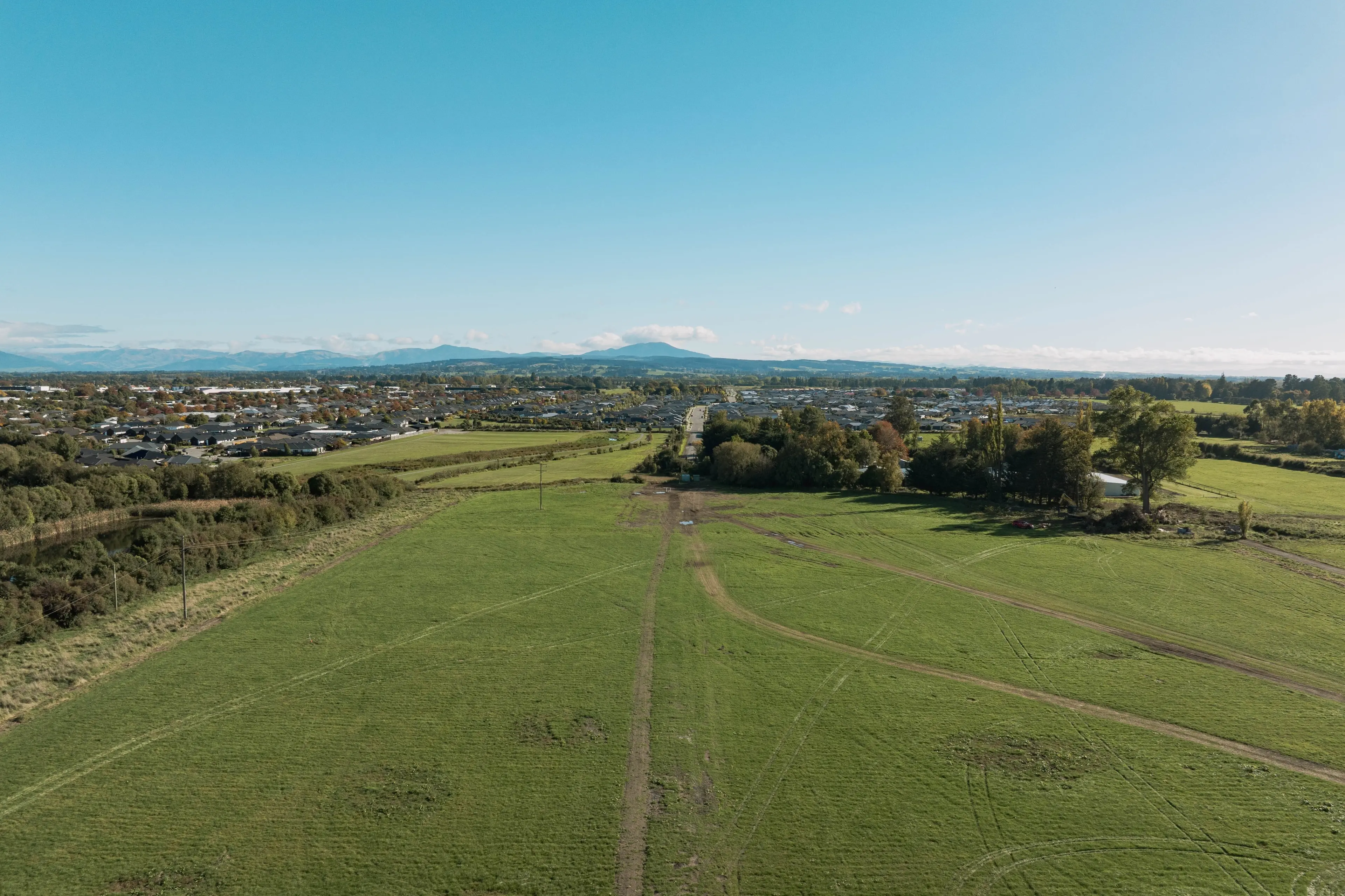 Bird\\u2019s eye view . . . An aerial view of land for the proposed Rossburn housing development. Photo: Supplied by Spark Family