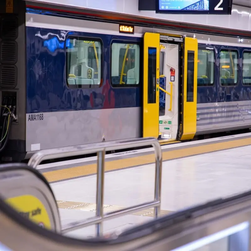Fire disrupts first day of Auckland train link service