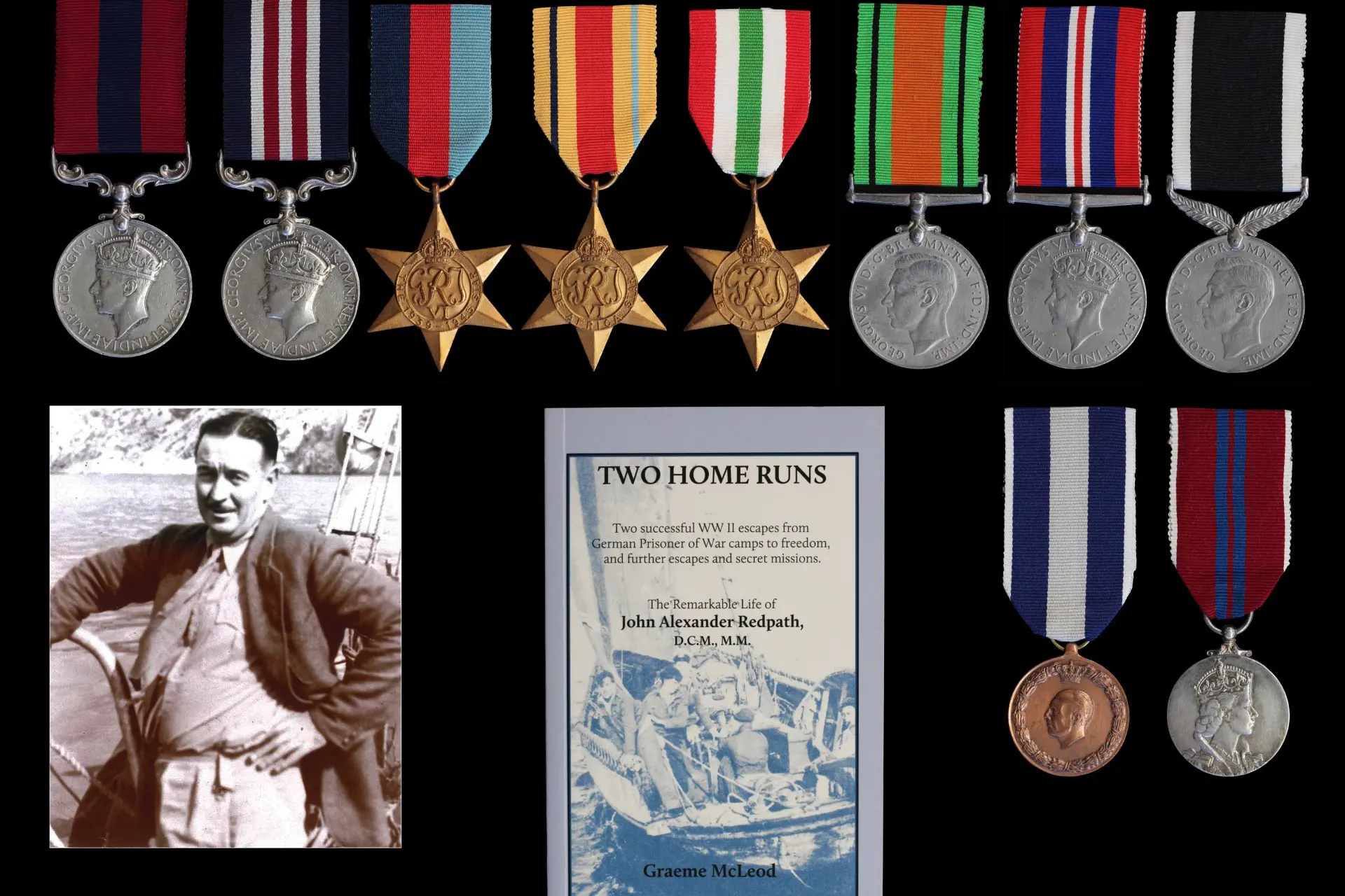 Redpath\\u2019s World War 2 medals have been valued at $14,000. Photo: Supplied