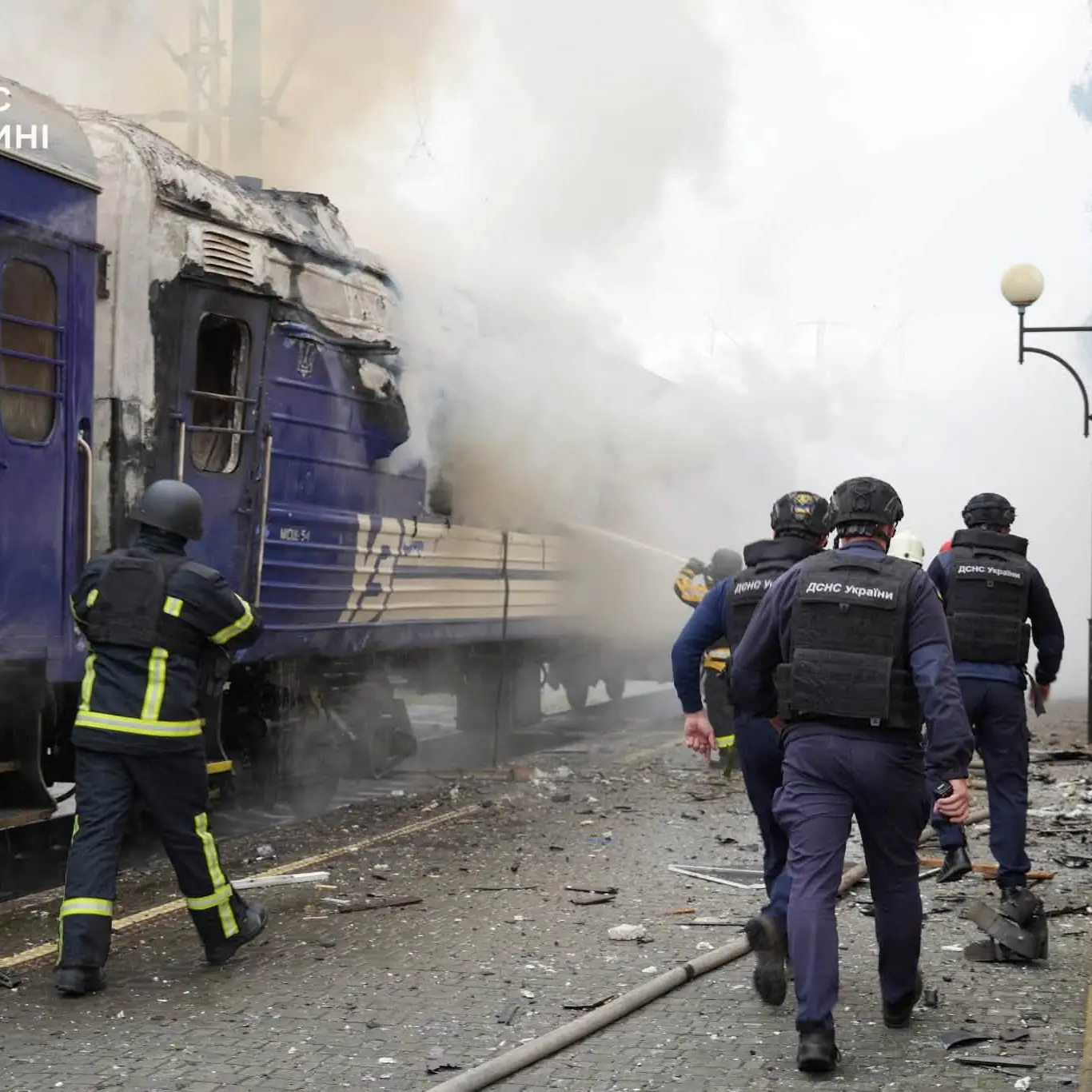 Boris Johnson among passengers on ‘diplomatic train’ likely targeted by Russian strike