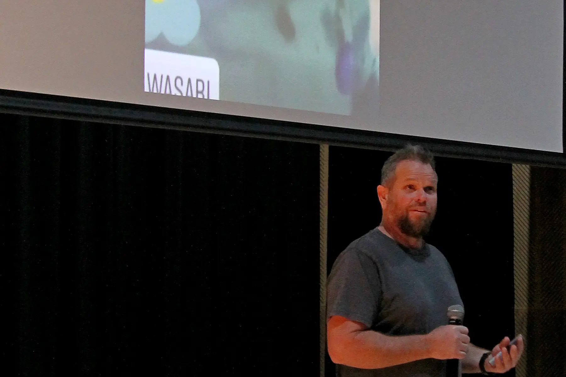 Online Safety Bill consultant and internet safety advocate Rob Cope brings parents up to date with device and internet dangers at TP\\u014CMA, Balclutha, last Thursday. Photo: Nick Brook
