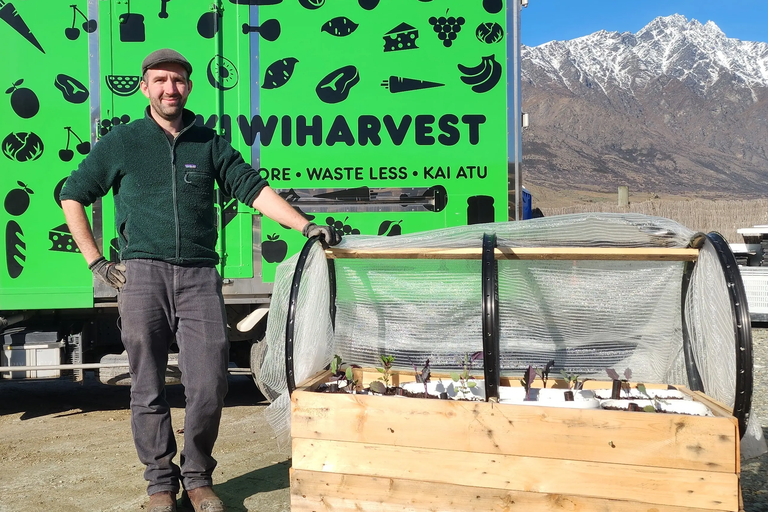 Designer: Sherwood Queenstown gardener Theo Richard with one of the planters.
