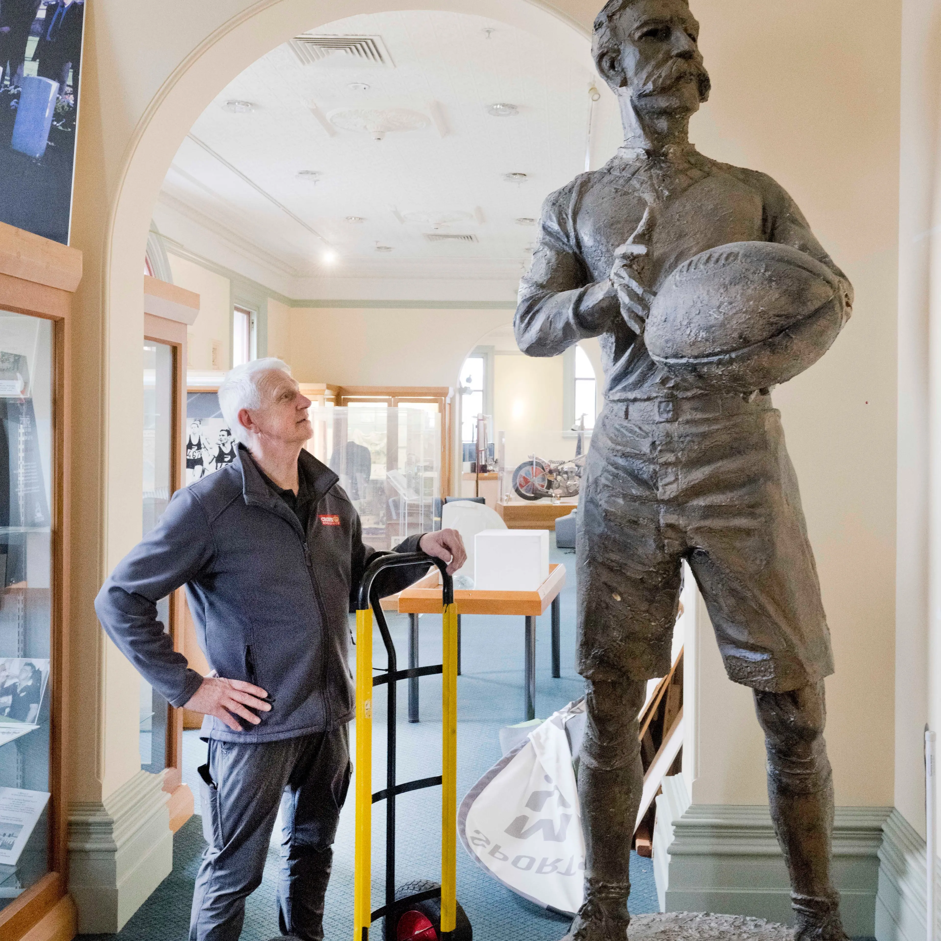 Sports Hall of Fame exhibits packed up for move from Dunedin
