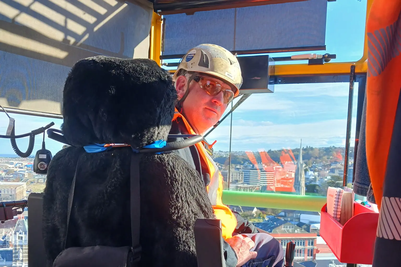 ‘The toilet is always the question’: a day in the life of a Dunedin hospital crane operator