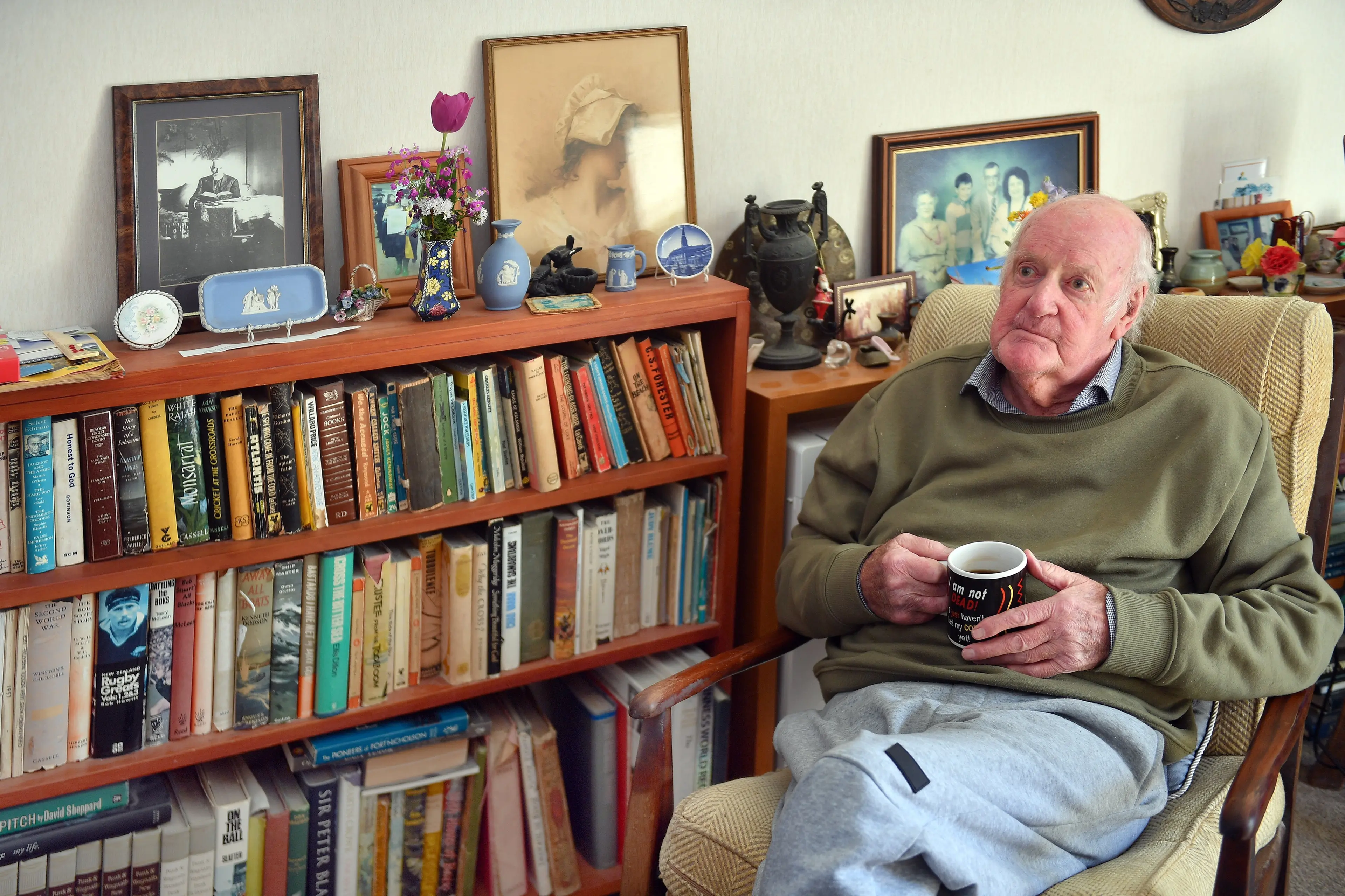 North East Valley pensioner, Don Shaw, is in limbo and stressed with council response following leaking water problems in his council flat. Photo: Stephen Jaquiery